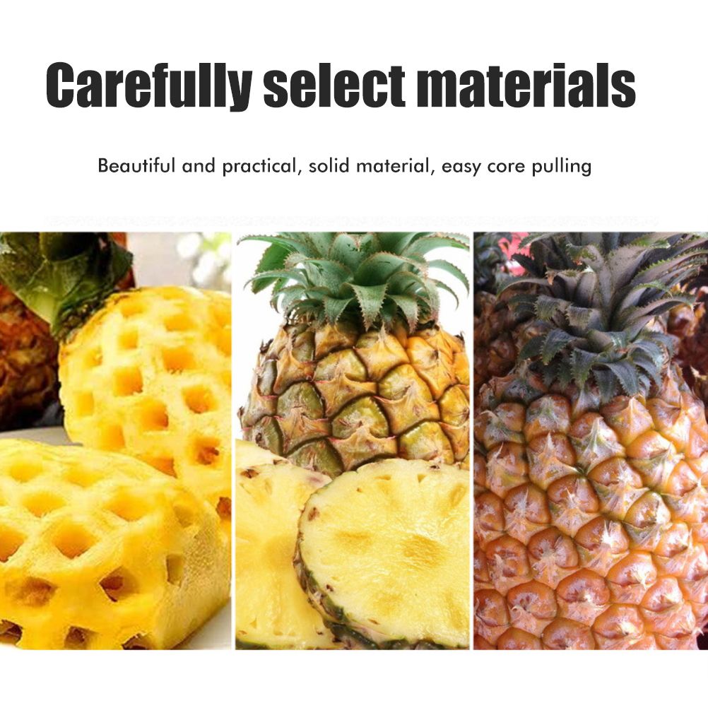 Kitchen Pineapple Corer and Slicing Tool Stainless Steel Pineapple Cutter with view 3