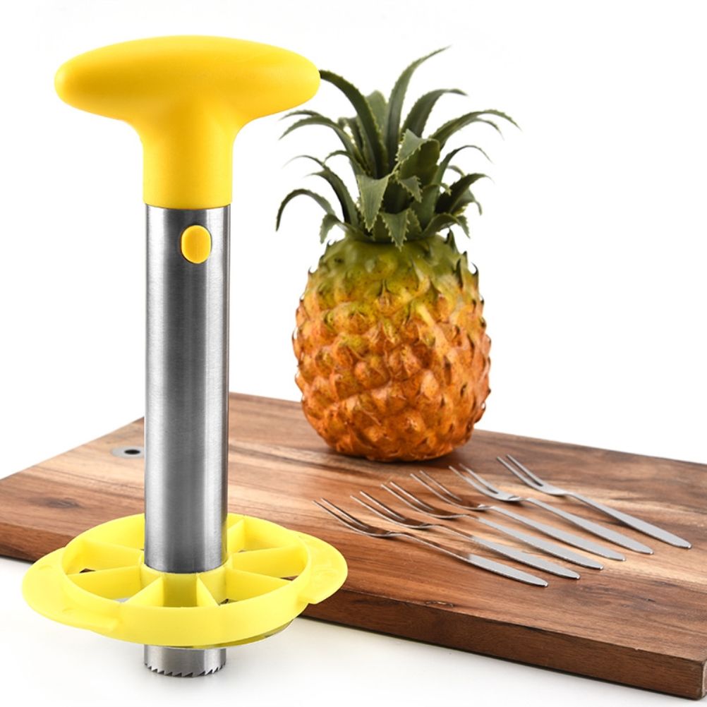 Kitchen Pineapple Corer and Slicing Tool Stainless Steel Pineapple Cutter with view 6