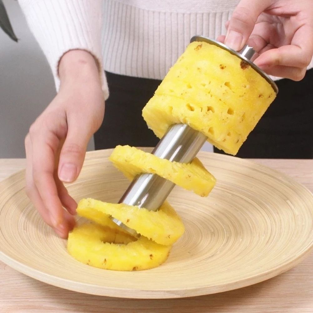 Kitchen Pineapple Corer and Slicing Tool Stainless Steel Pineapple Cutter with view 7