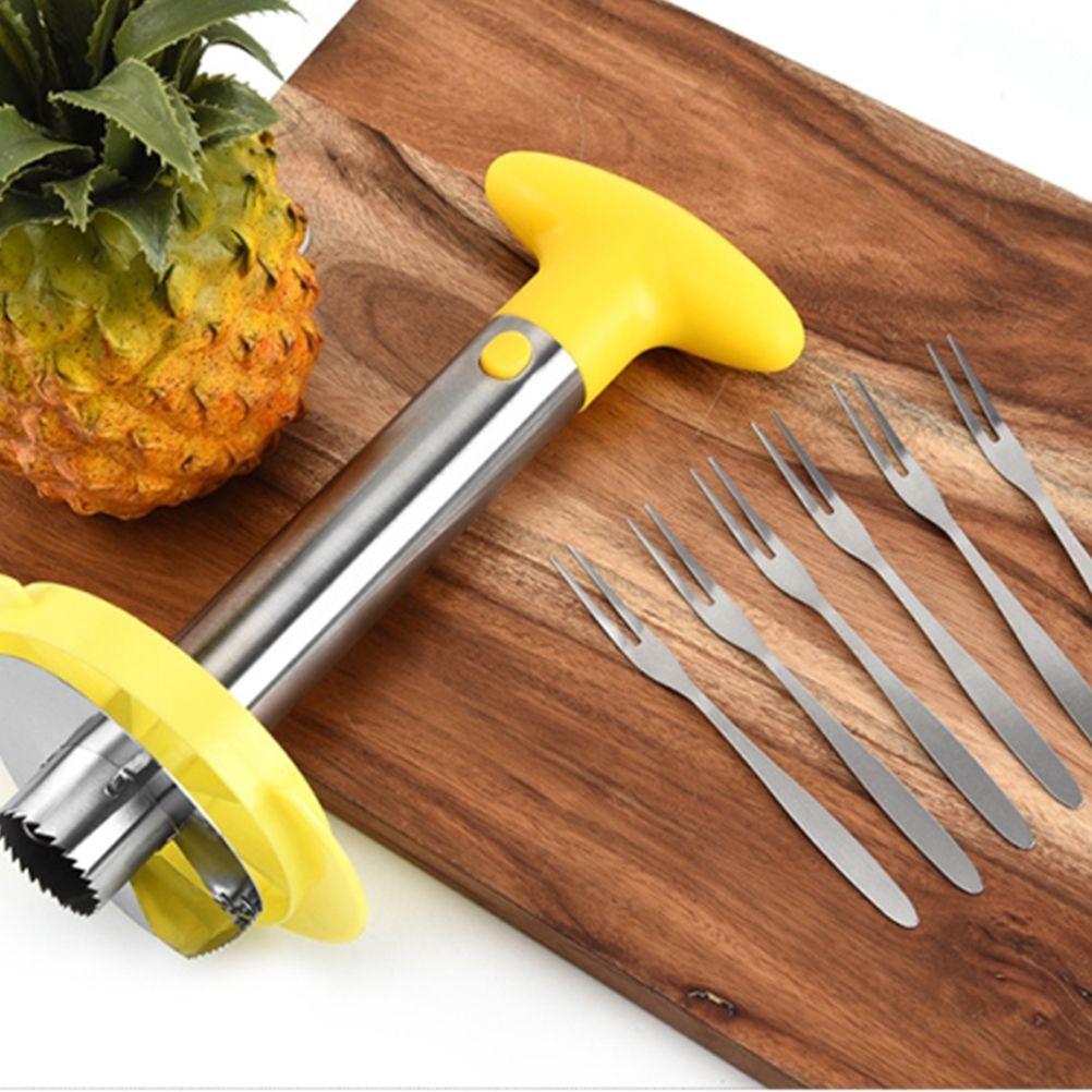 Kitchen Pineapple Corer and Slicing Tool Stainless Steel Pineapple Cutter with view 8