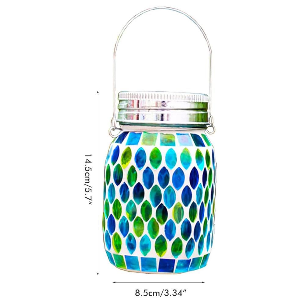 Mosaic Solar Lights Outdoor Hanging Lanterns Waterproof Mosaic Solar Lanterns view 11
