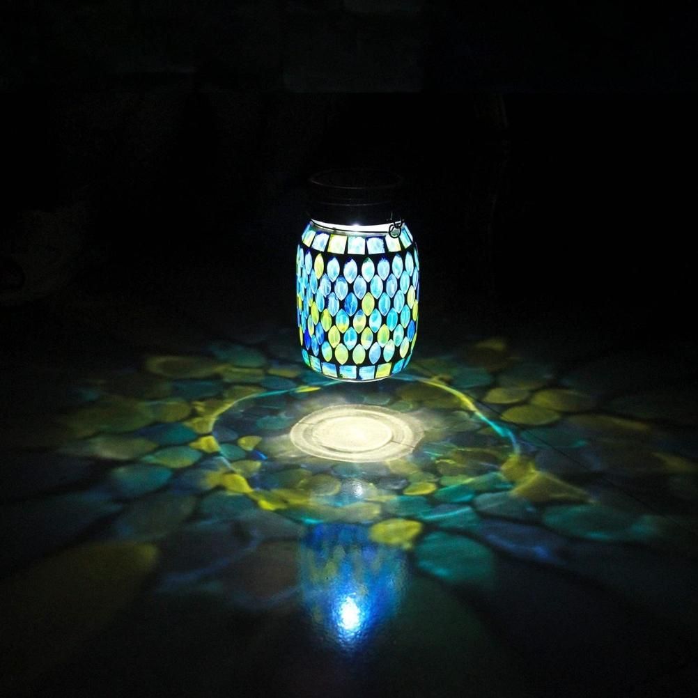 Mosaic Solar Lights Outdoor Hanging Lanterns Waterproof Mosaic Solar Lanterns view 13