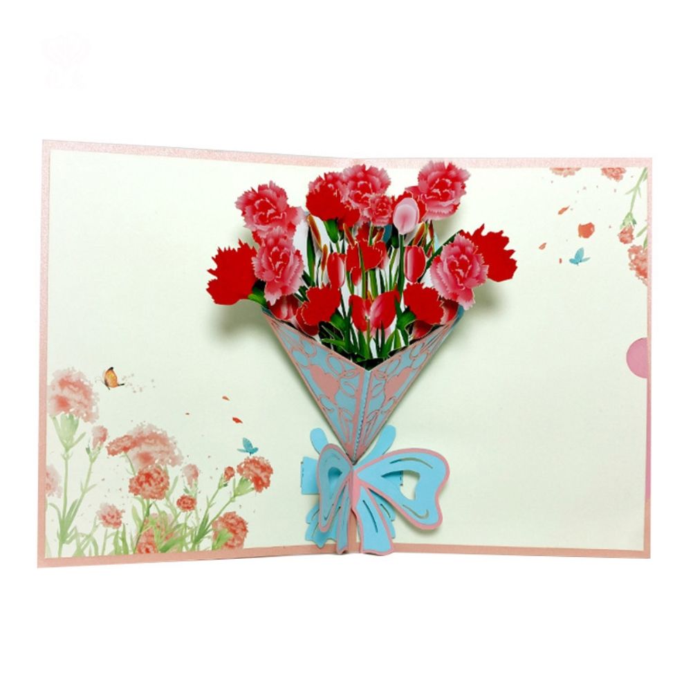 Happy Mother's Day 3D Up Card Spring Gardening Flower Theme Gift for Mom Wife — image 1