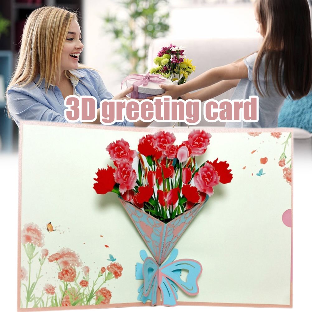 Happy Mother's Day 3D Up Card Spring Gardening Flower Theme Gift for Mom Wife view 4