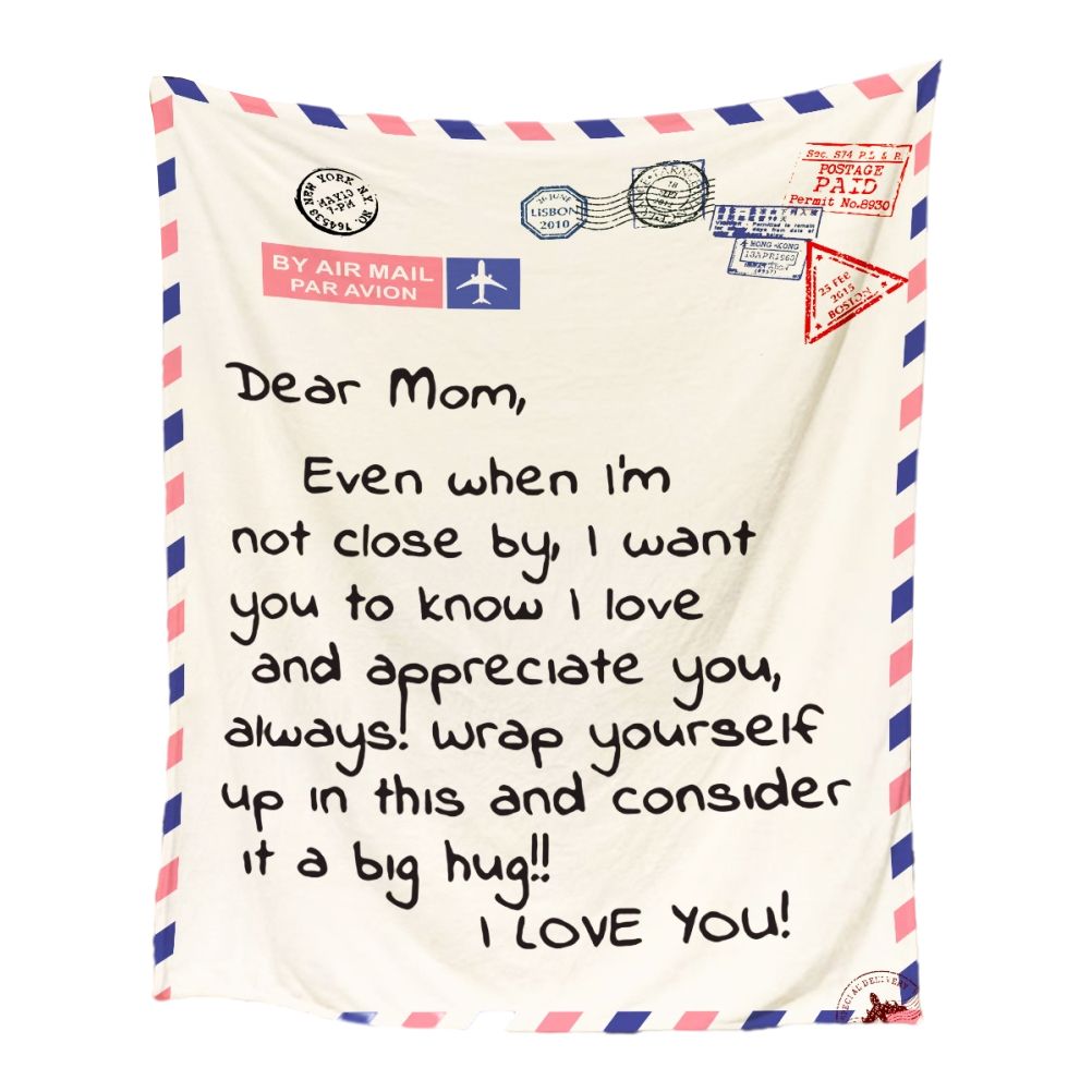 Mother's Day Father's Day Letter Printed Throw Blanket Gifts Soft Flannel