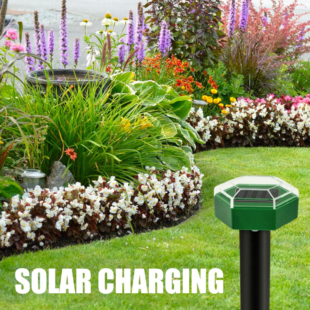 4Pcs Solar Mole Repellent Ultrasonic Outdoor Waterproof Sonic Deterrent Mole view 7