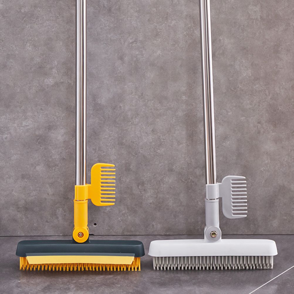 2 in 1 Floor Brush Scrub Brush Cleaning Brush with Adjustable Long Handle view 5