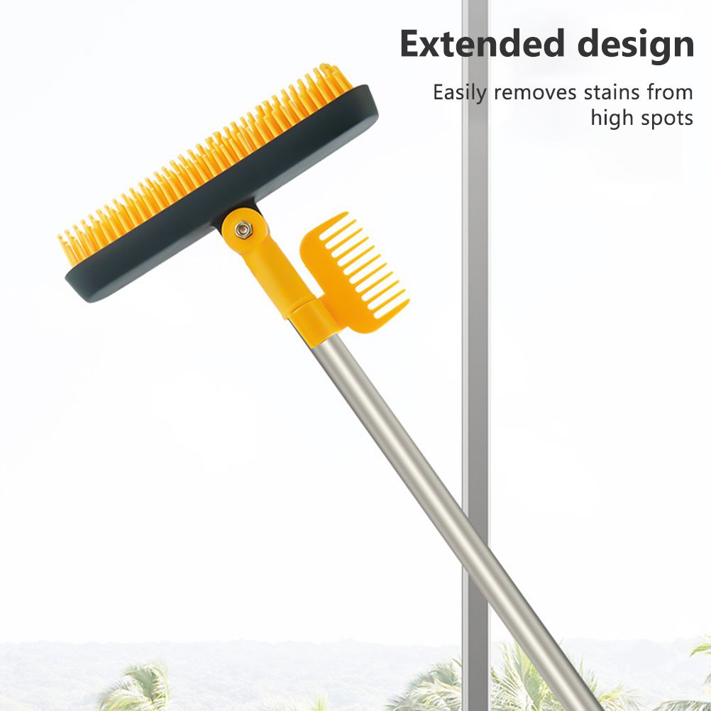 2 in 1 Floor Brush Scrub Brush Cleaning Brush with Adjustable Long Handle view 14