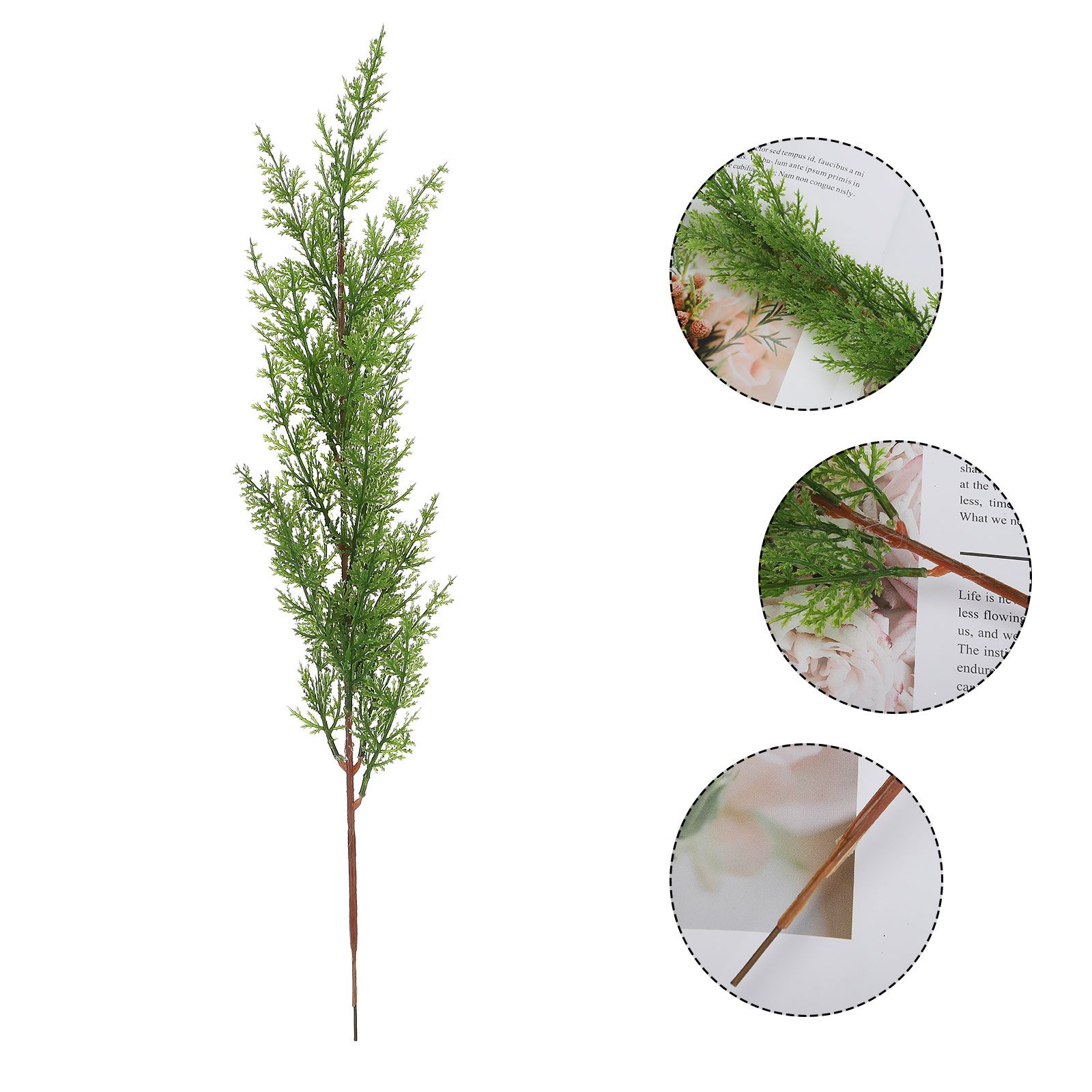Simulation of Cypress Branches Leaves Simulation Plants for Home Decoration view 4