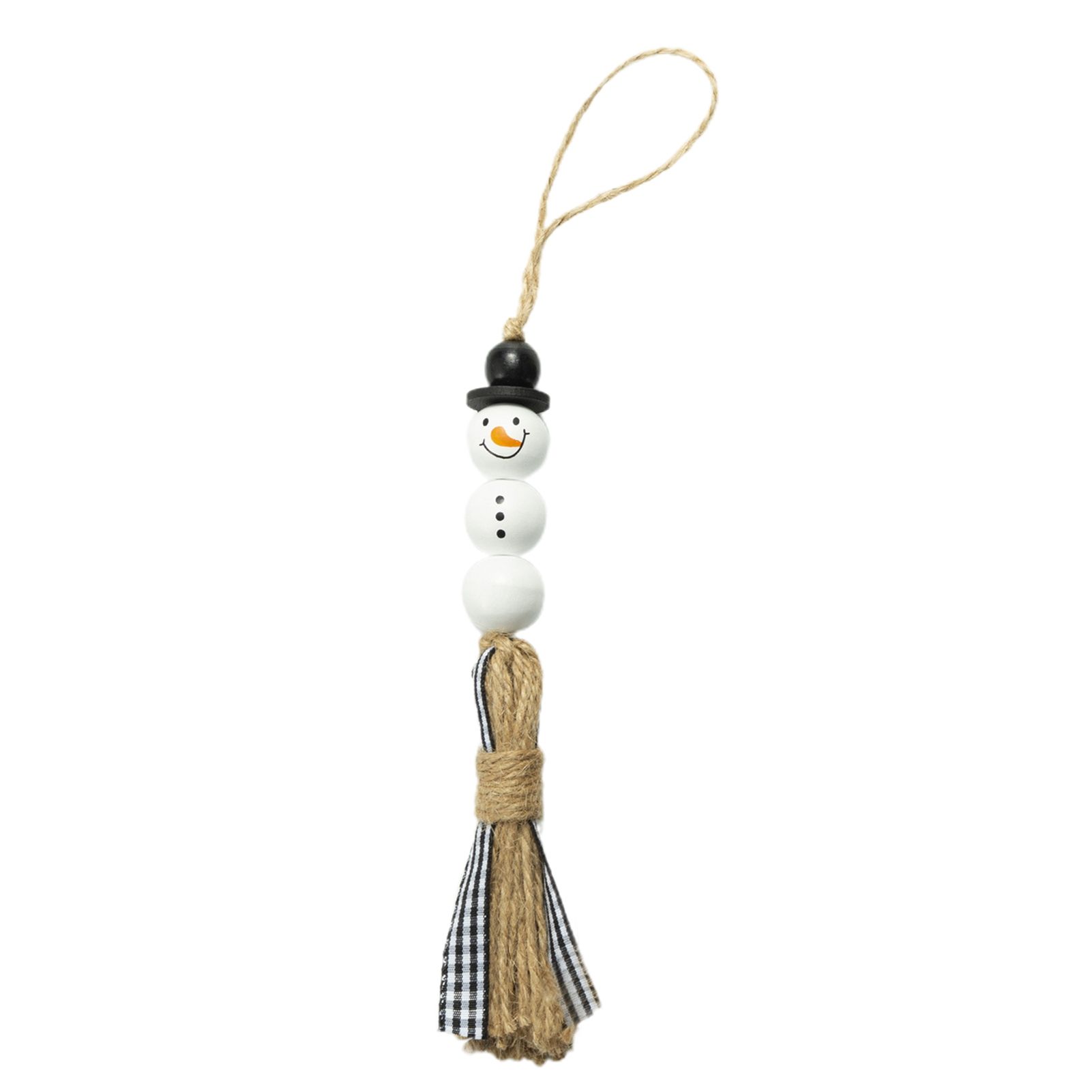 Snowman Wooden Beads Christmas Theme Colorful Wooden Beads Wooden Beads String — image 1