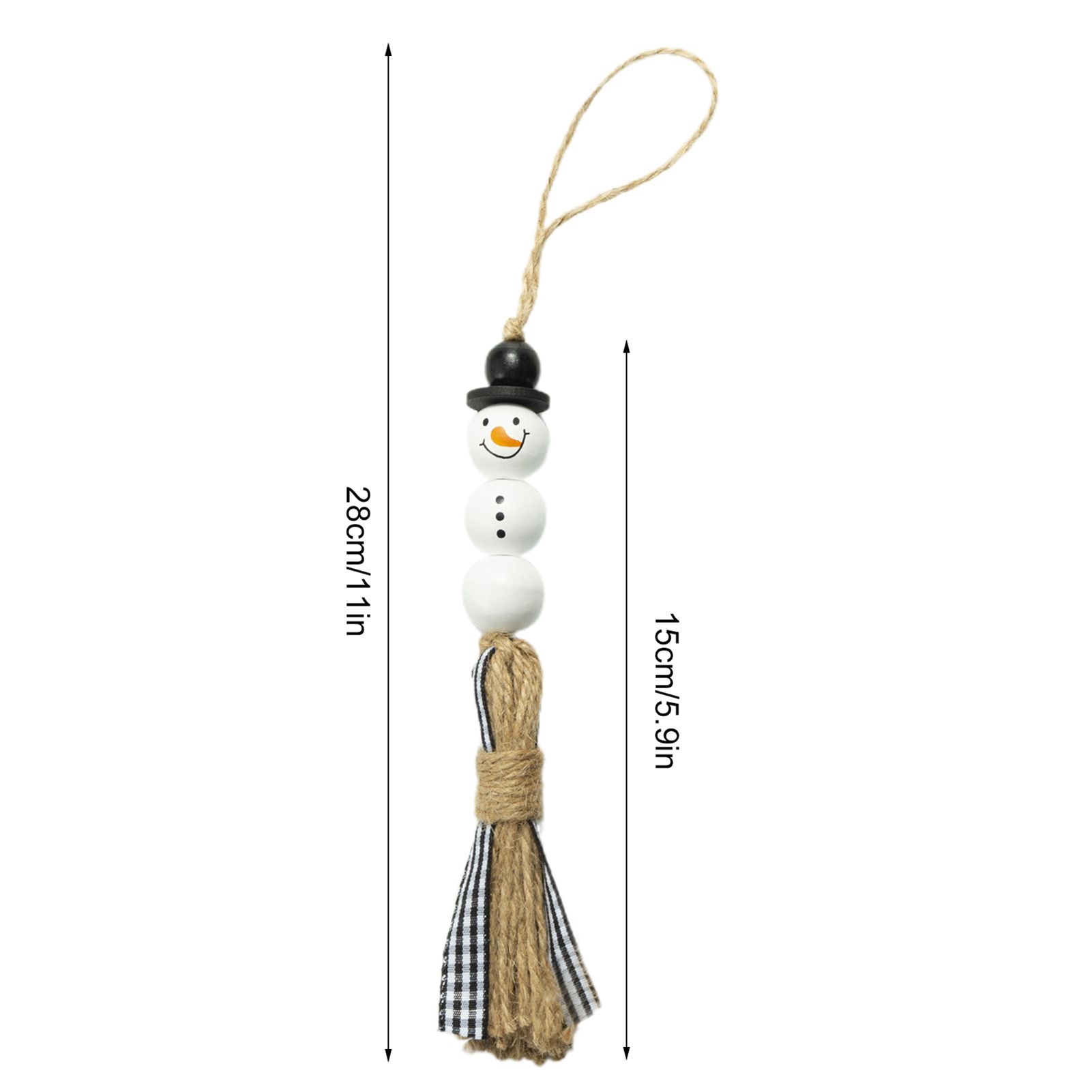 Snowman Wooden Beads Christmas Theme Colorful Wooden Beads Wooden Beads String view 7