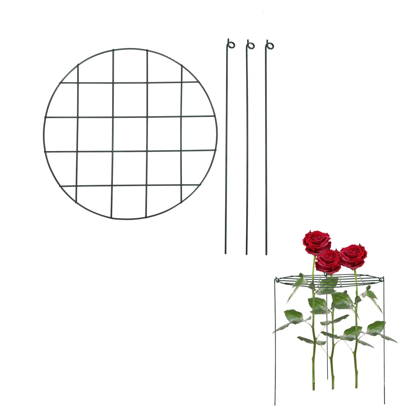 Garden Grid Shaped Iron Metal Plant Stand Strawberry Stand Plant Support Stake view 3