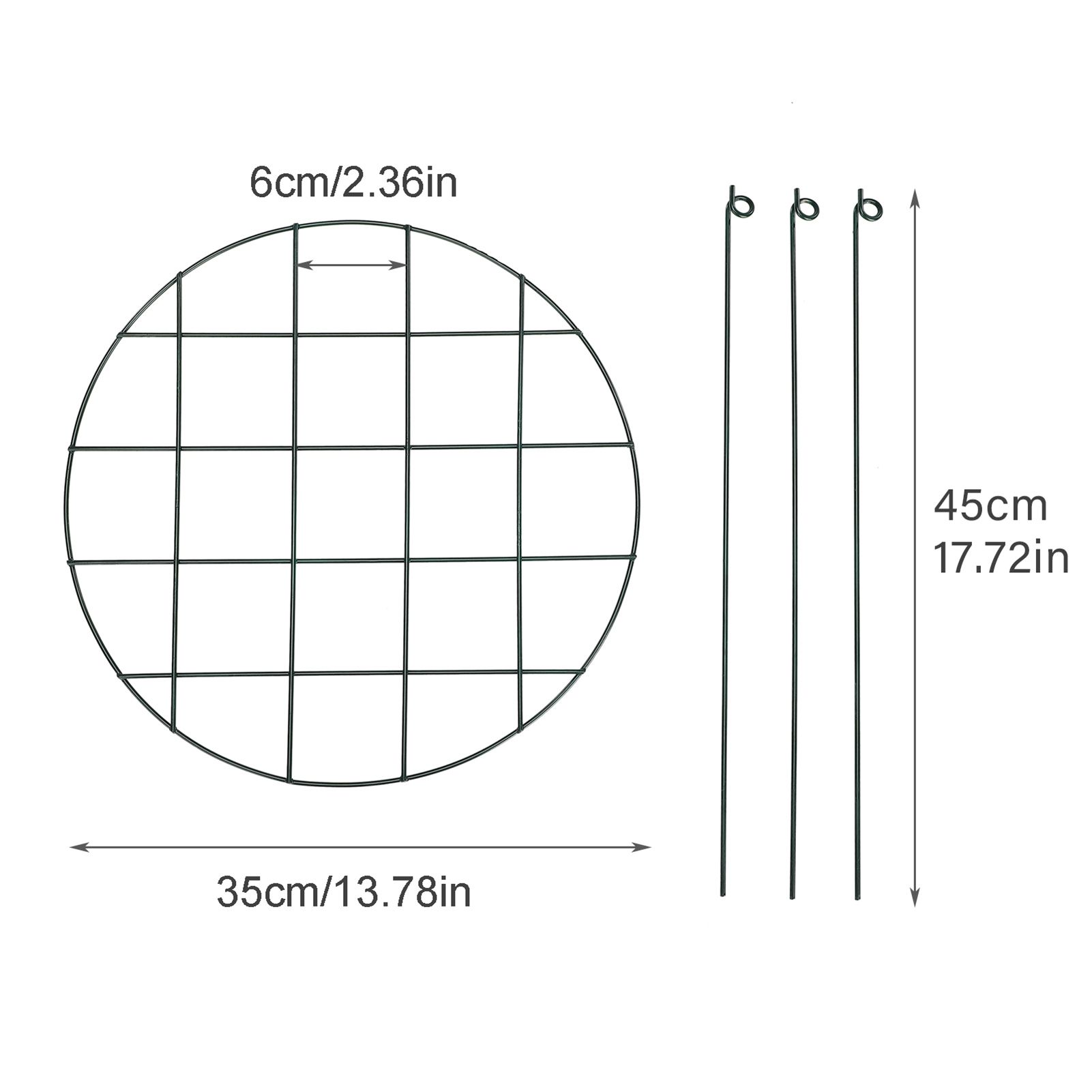 Garden Grid Shaped Iron Metal Plant Stand Strawberry Stand Plant Support Stake view 9