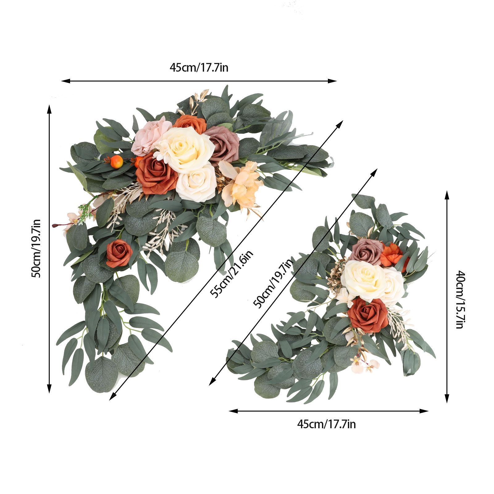 Wedding Simulation Arch Flower Flower Decoration Wedding Stage Background Flowers view 9