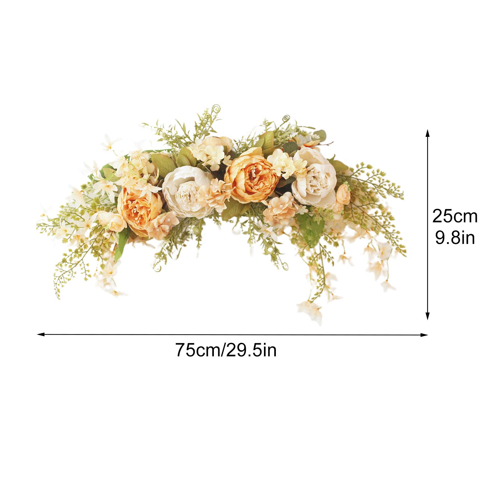 Spring Garland Door Decoration Room Pendant Flowers Lintel Flower Mirror Front view 10