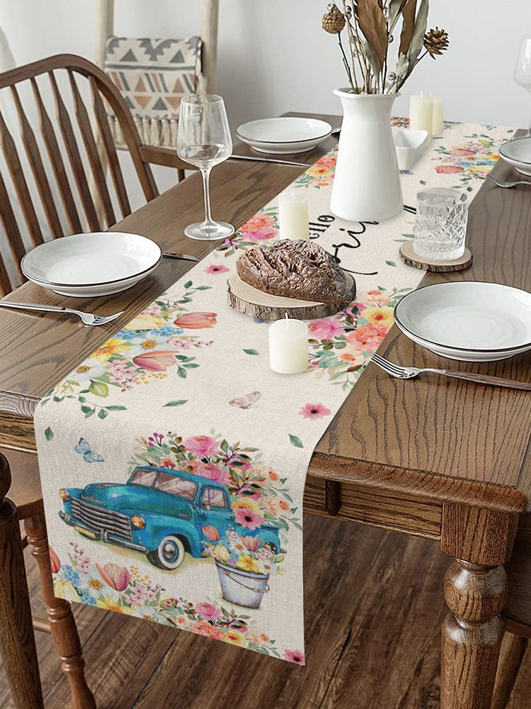 Washable Napkin Table Flag Table Runner Table Napkin Table Cloth view 11