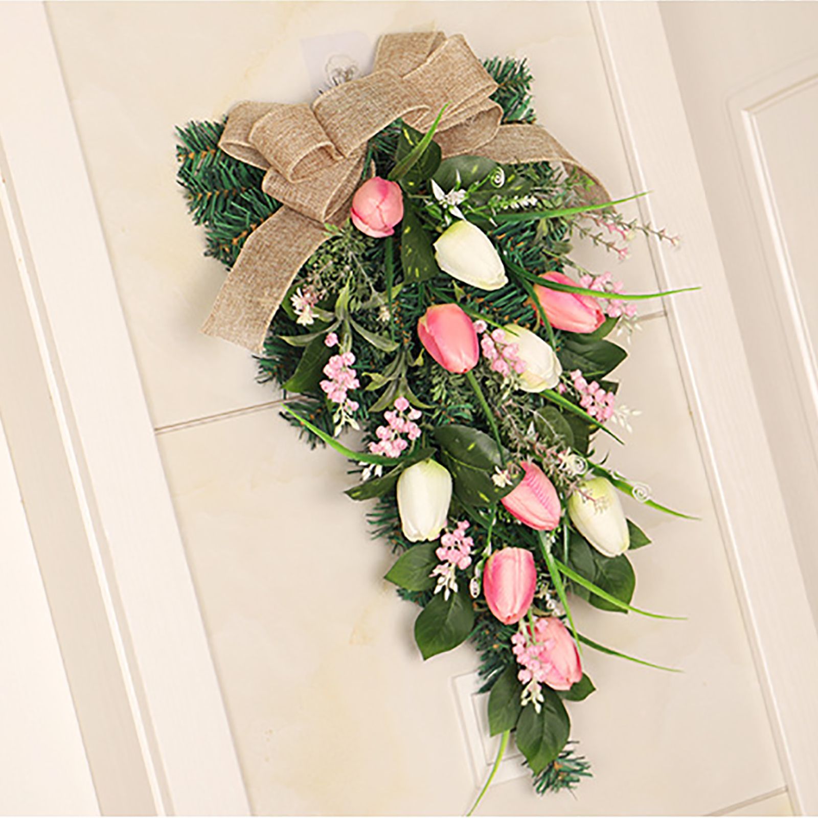 Simulation Wreath Door Hanging Wreath Artificial Decorative Wreath for Home view 8