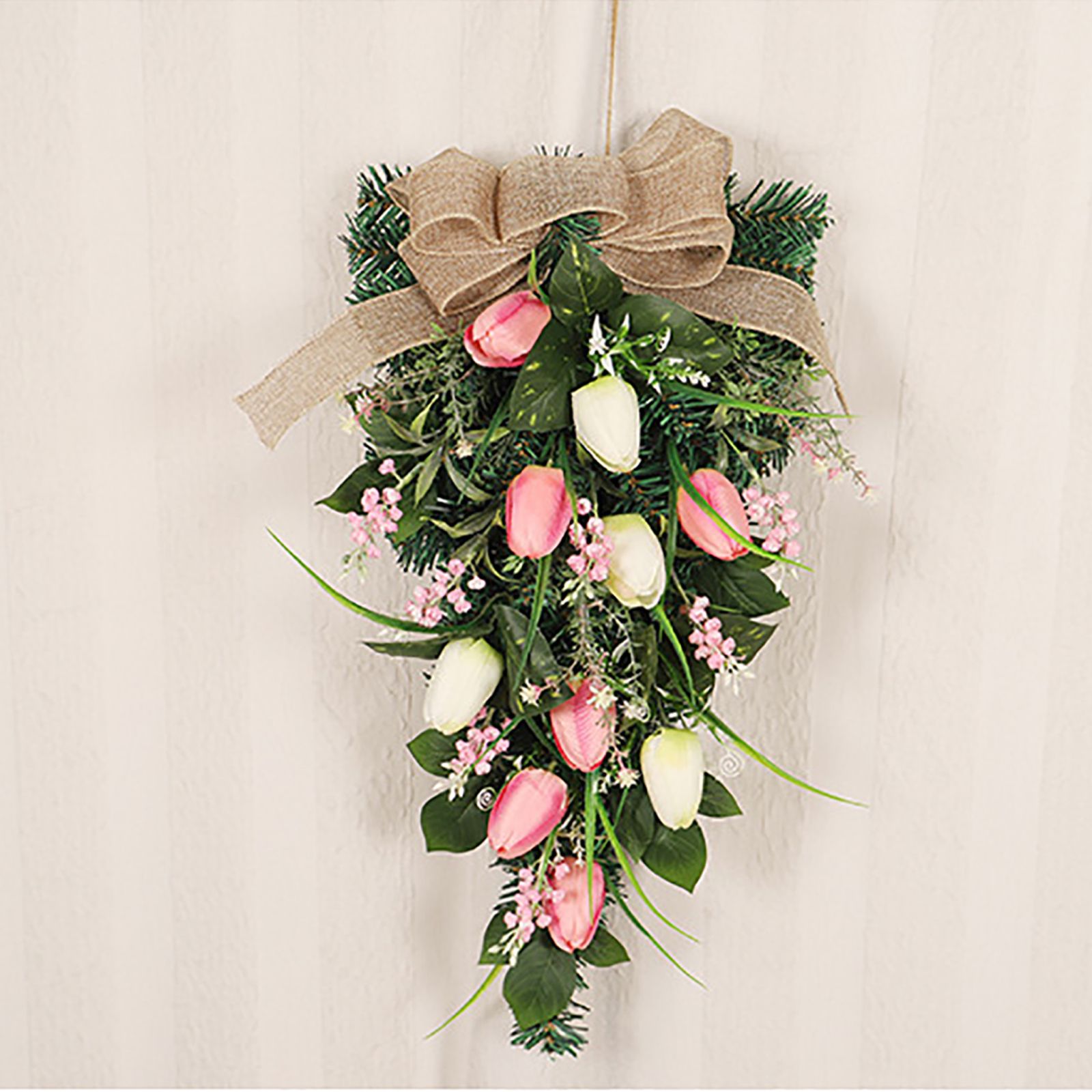 Simulation Wreath Door Hanging Wreath Artificial Decorative Wreath for Home view 9