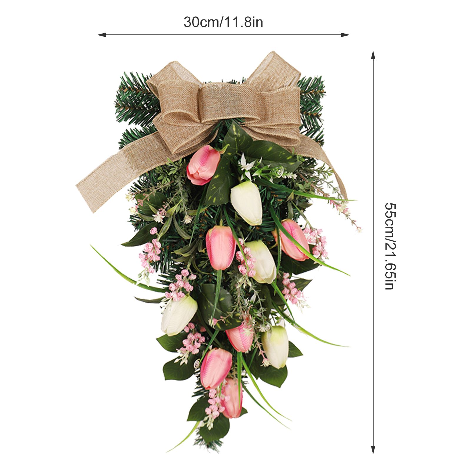 Simulation Wreath Door Hanging Wreath Artificial Decorative Wreath for Home view 11