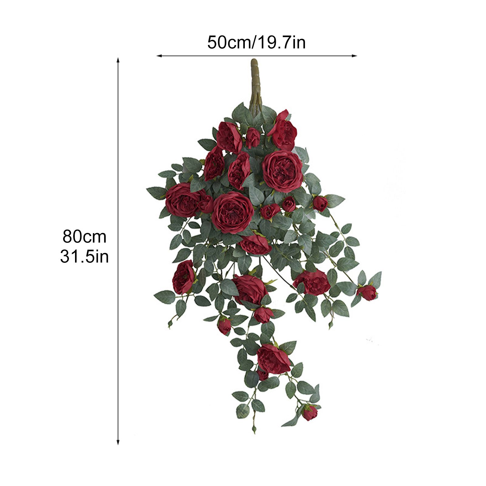 Door Head Cover Decoration Fake Rose Vine Window Landscaping Simulation 22 view 14