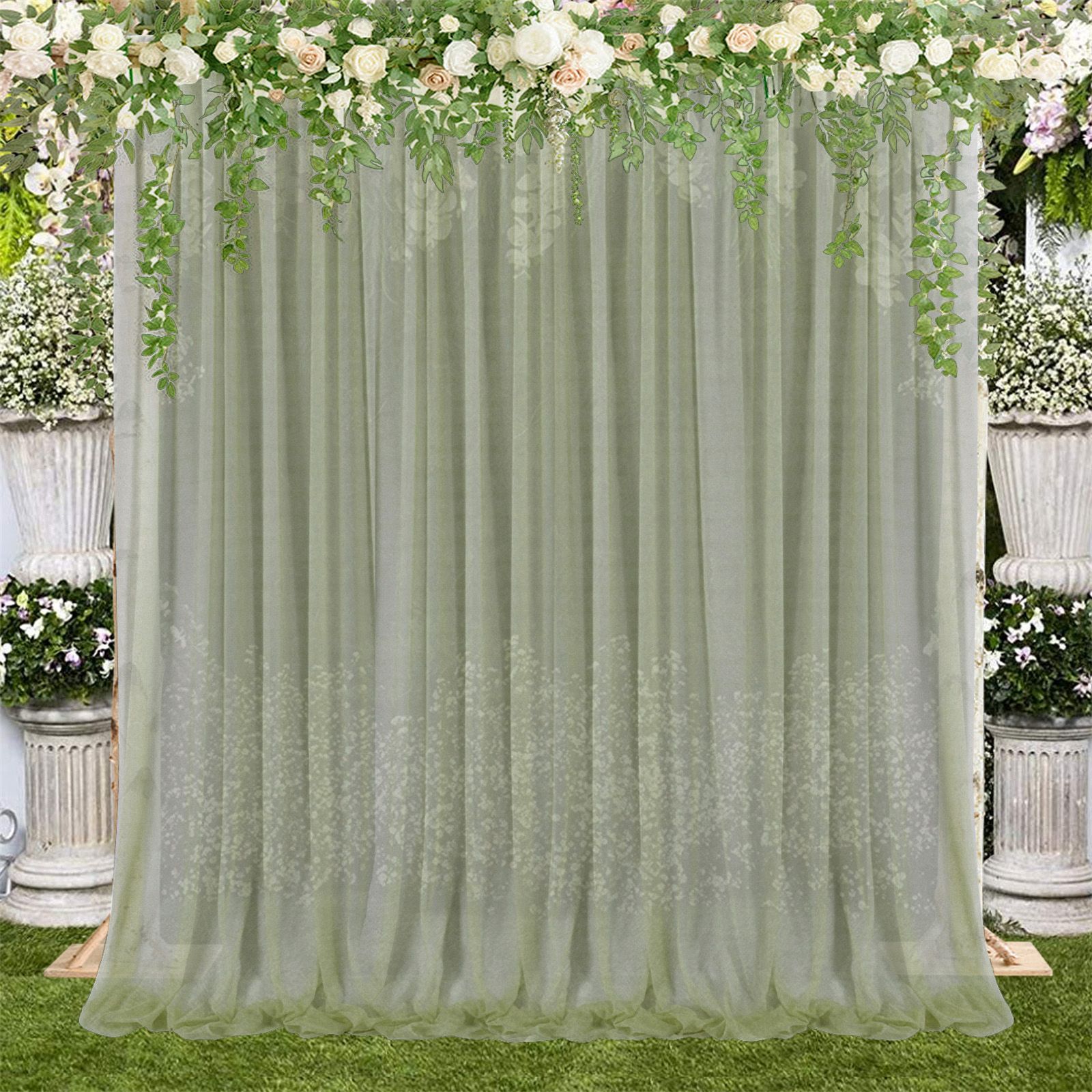 1 Pcs Wedding Party Props Veil Background Decoration Background Cloth view 10