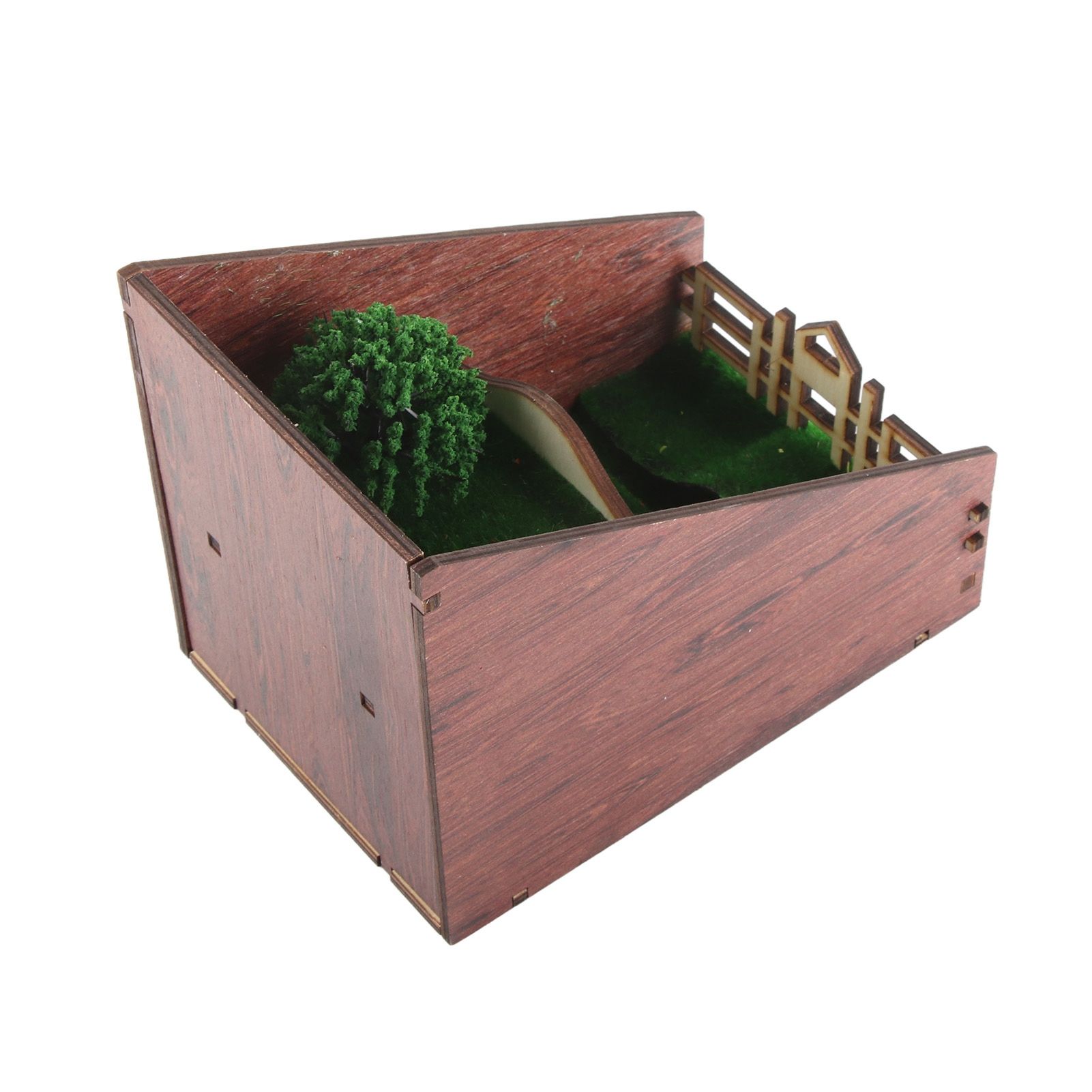 Bookshelf Insert Decoration Wood Miniature Gnome Cave Garden Bookshelf Insert view 5