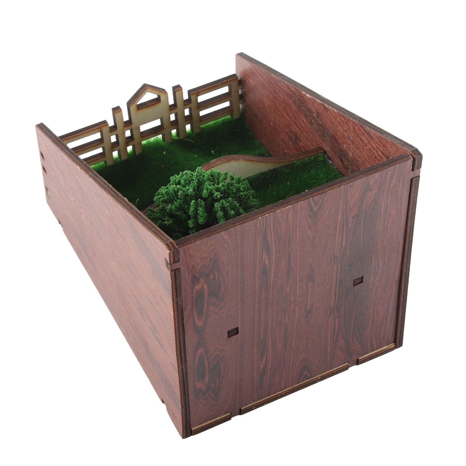 Bookshelf Insert Decoration Wood Miniature Gnome Cave Garden Bookshelf Insert view 7