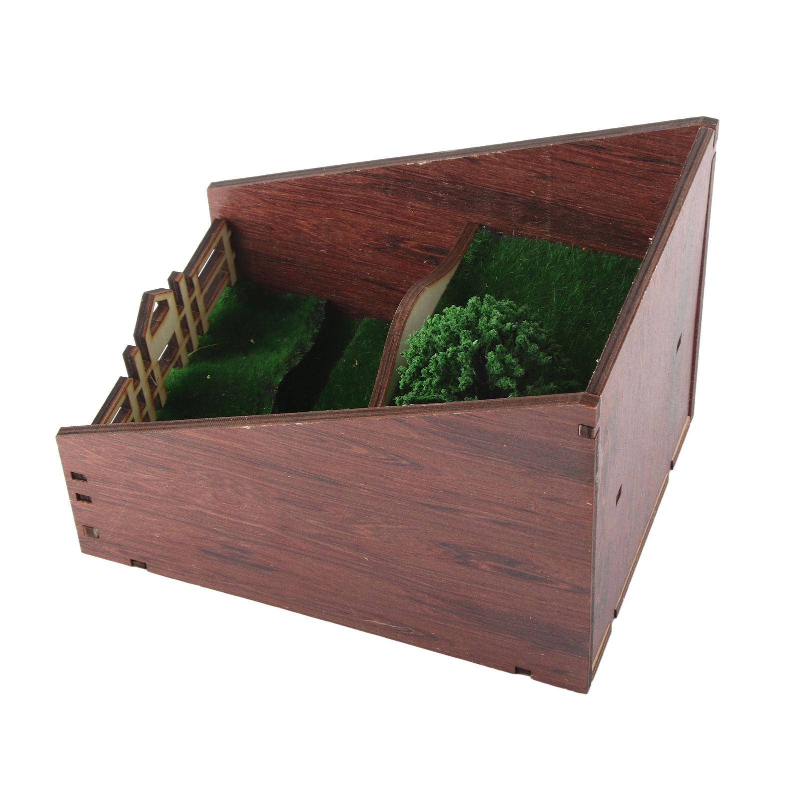 Bookshelf Insert Decoration Wood Miniature Gnome Cave Garden Bookshelf Insert view 8