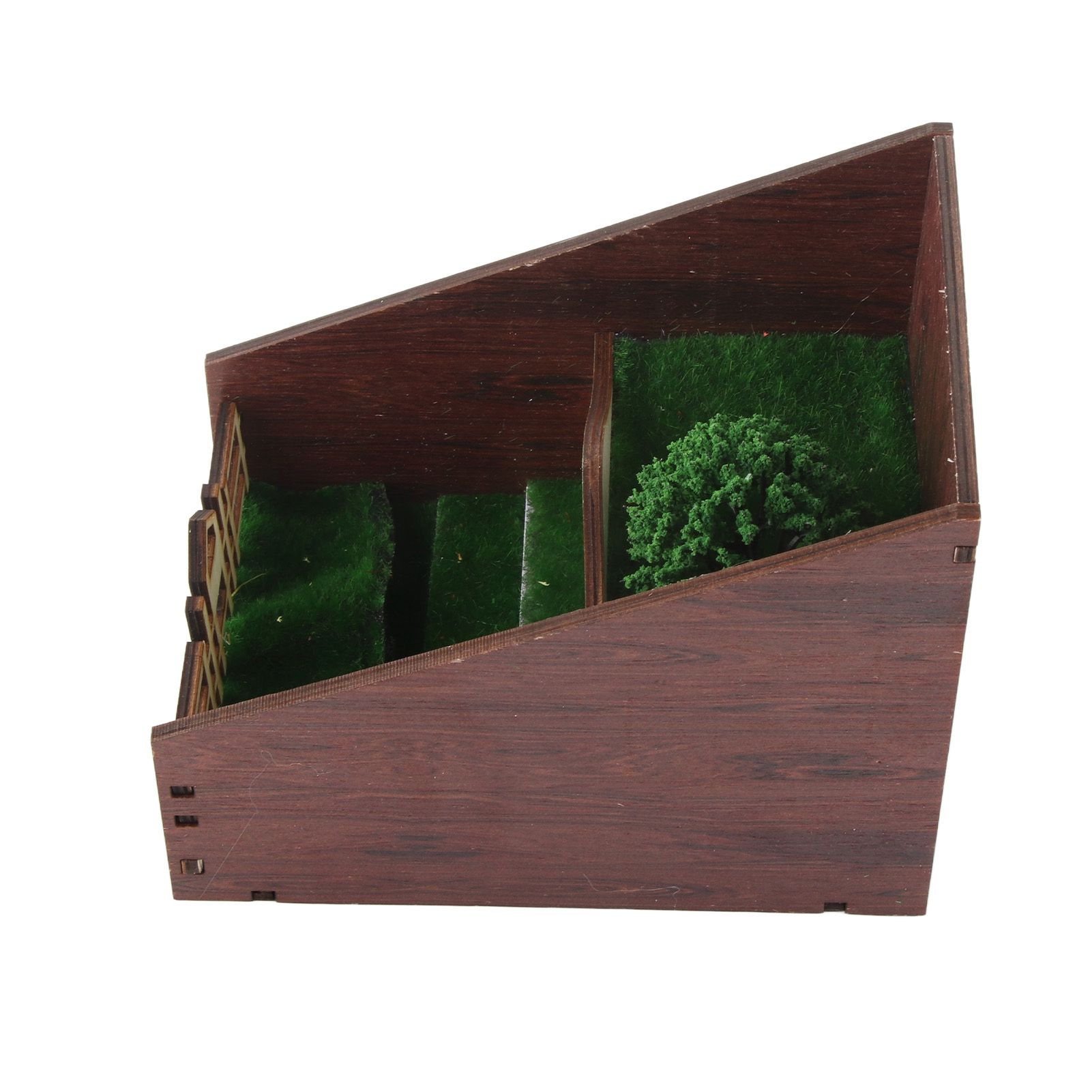 Bookshelf Insert Decoration Wood Miniature Gnome Cave Garden Bookshelf Insert view 9