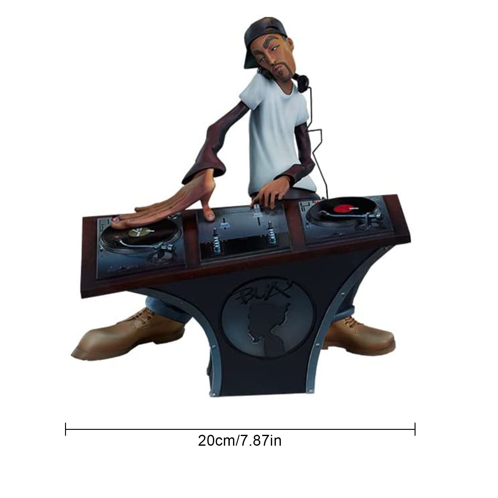 Hip Hop Figure Model Ornament Resin 20 x 12 x 12cm Hip Hop Sculpture view 11