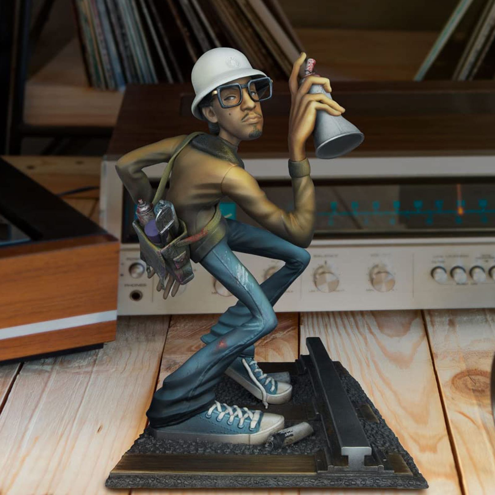 Hip Hop Figure Model Ornament Resin 20 x 12 x 12cm Hip Hop Sculpture view 15