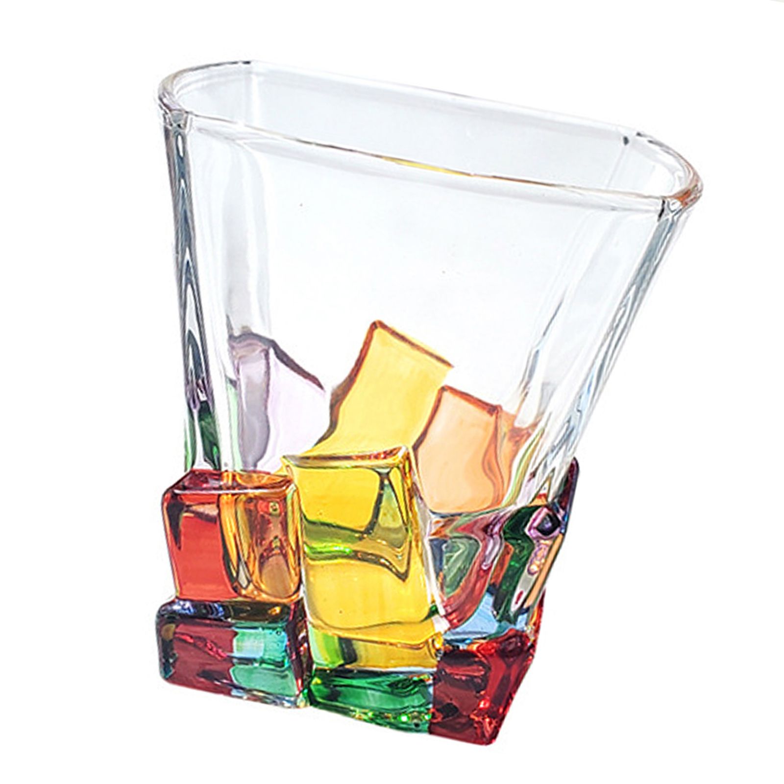 2PCS Whiskey Glass Multicolor 320ml Short Drinking Glass for Home view 6