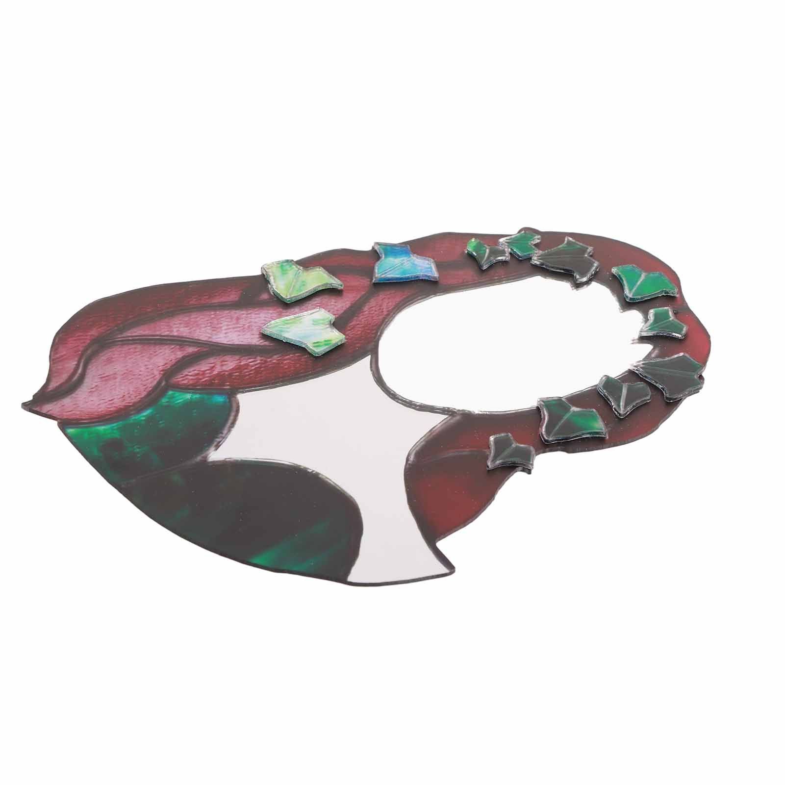 Glass Poison Ivy Mirror Glass Decorative Mirror for Entryway Bedroom Bathroom view 7