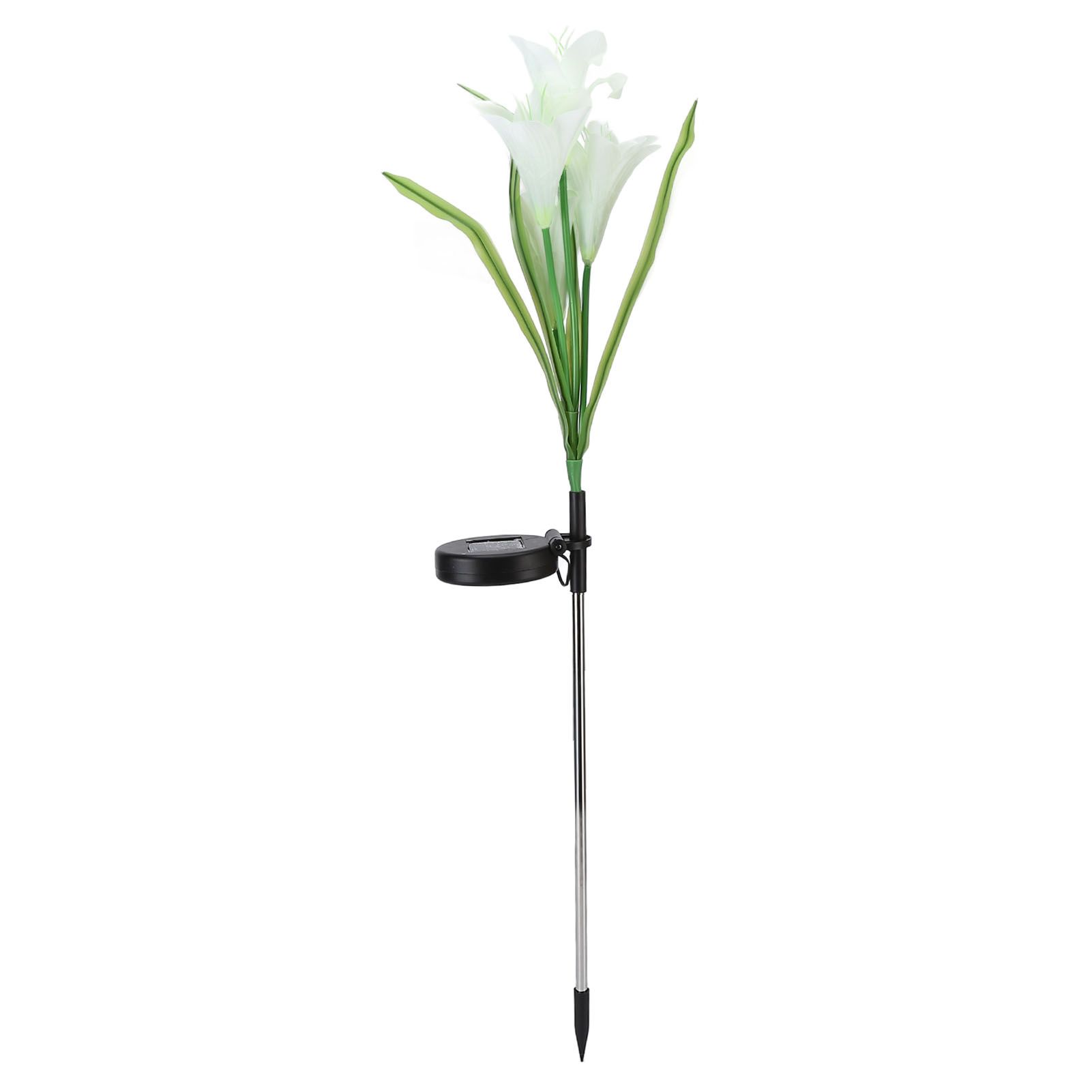 Solar Powered Flower Lights Waterproof Outdoor Solar Garden Stake Lights for