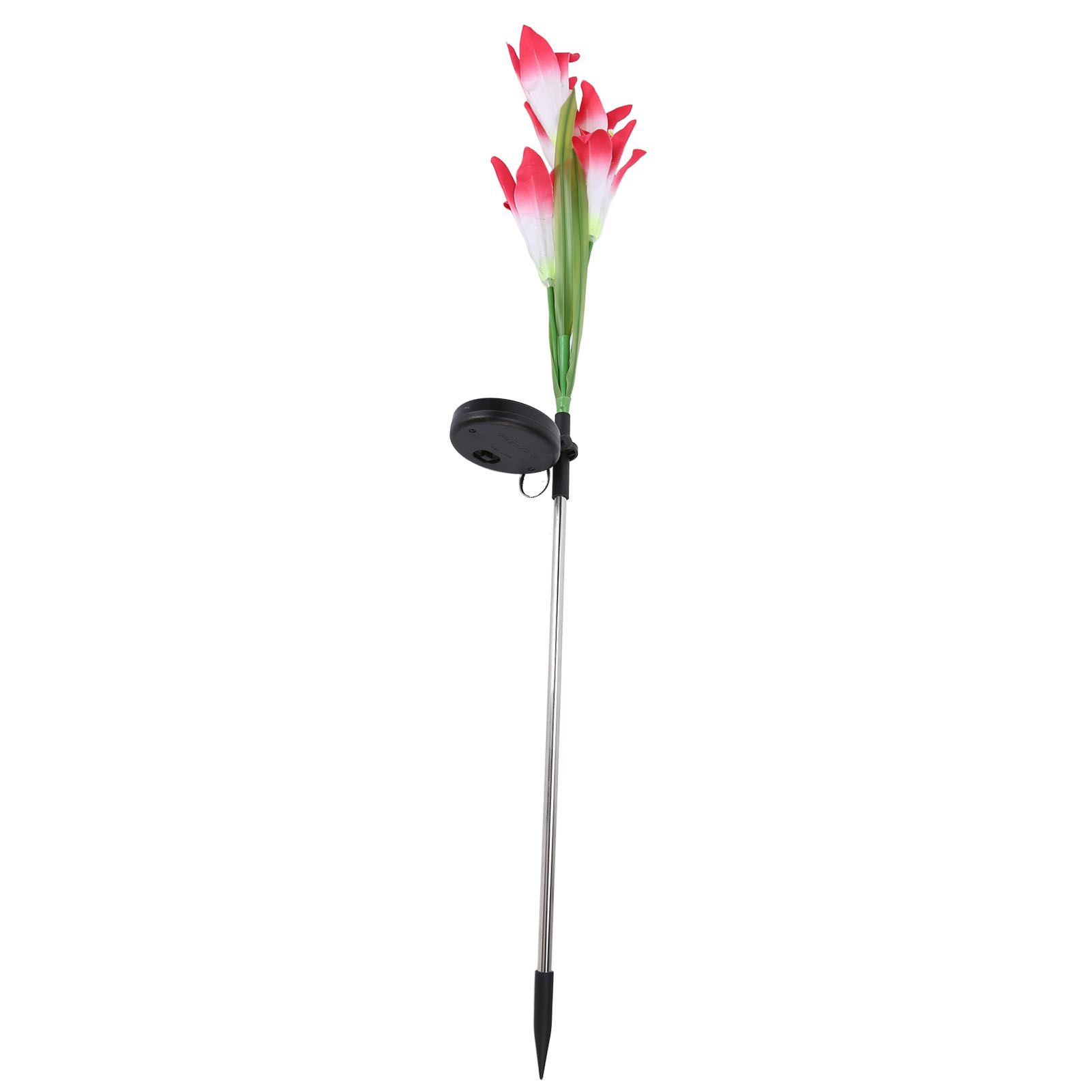 Solar Powered Flower Lights Waterproof Outdoor Solar Garden Stake Lights for view 2
