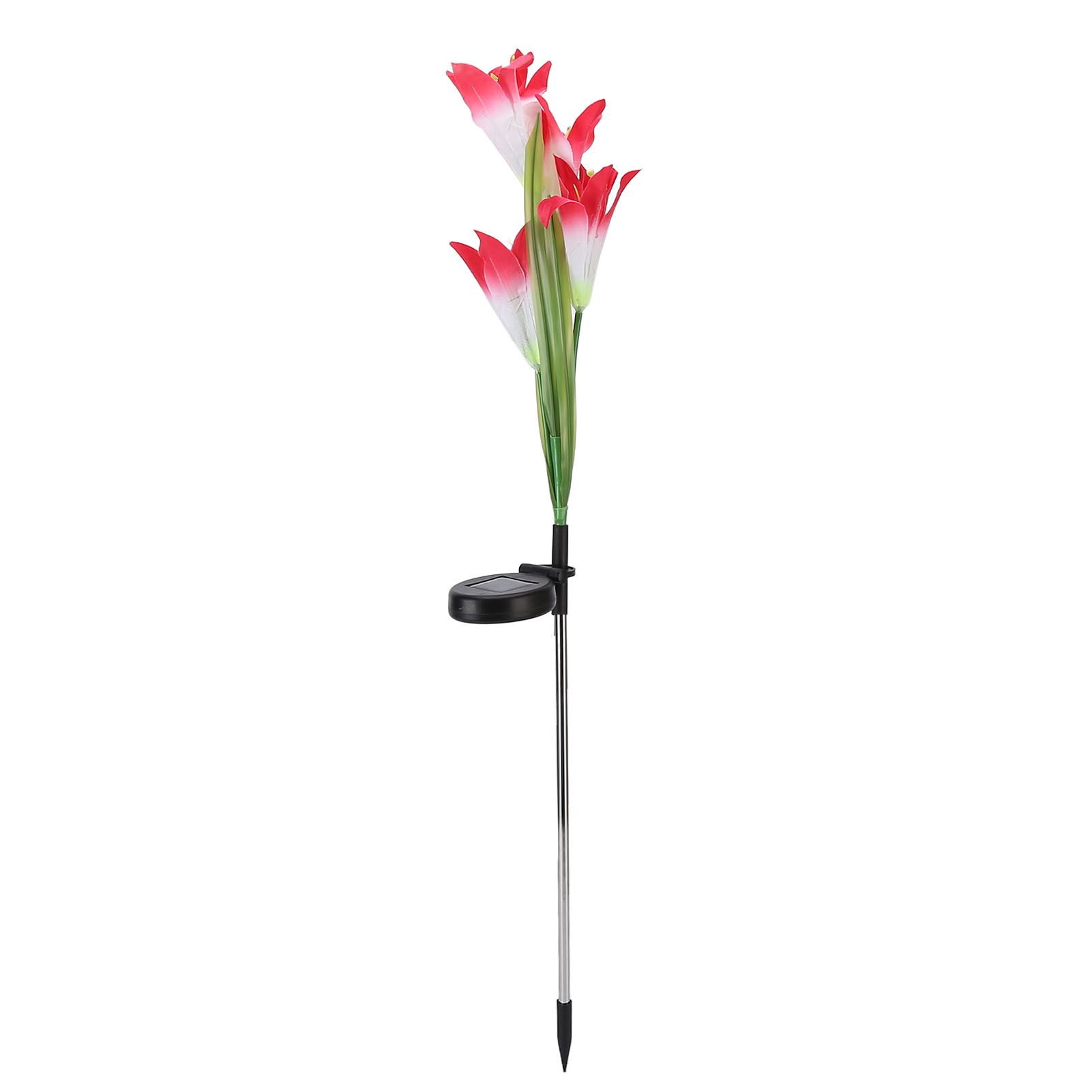 Solar Powered Flower Lights Waterproof Outdoor Solar Garden Stake Lights for view 7