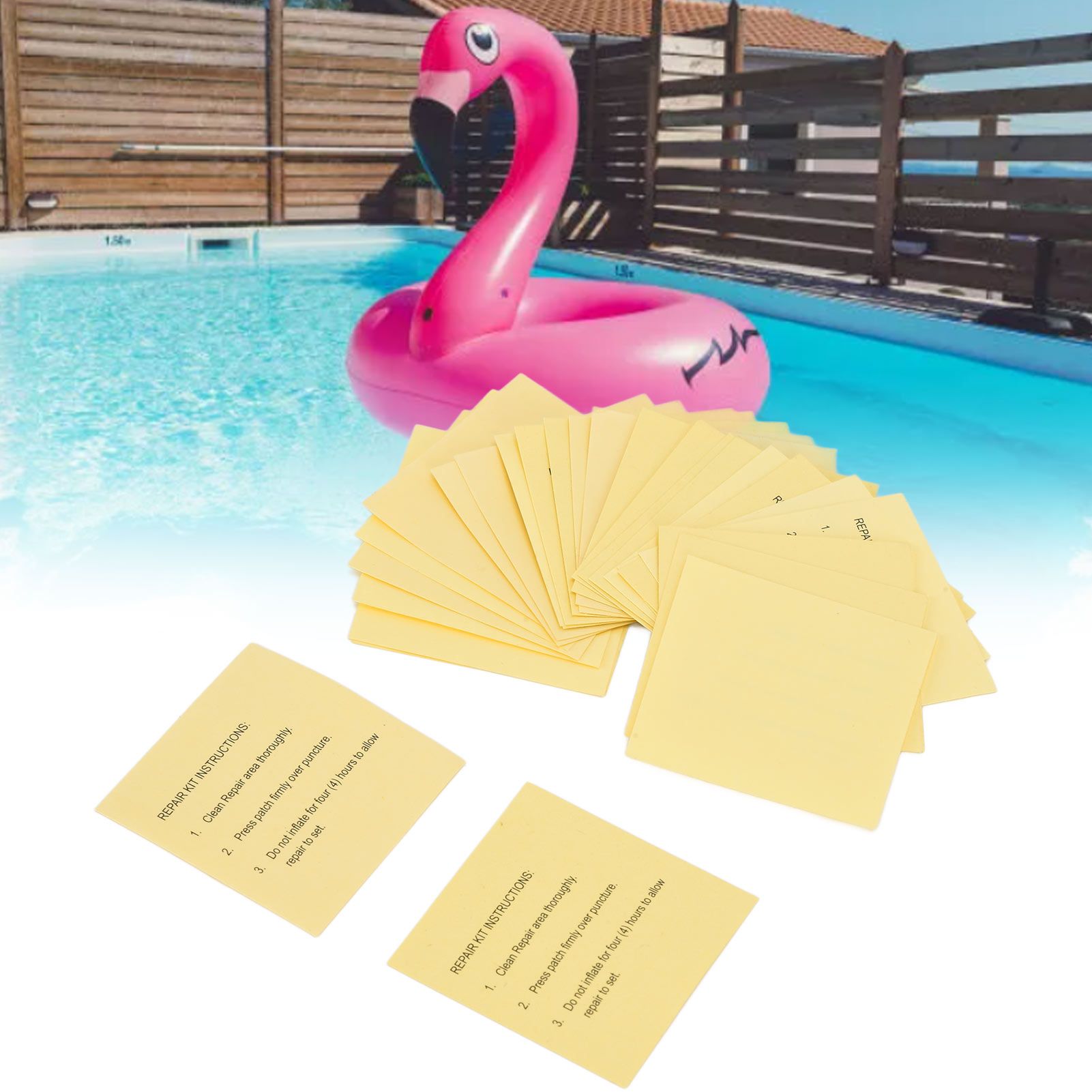 30 Pcs Self Adhesive Pool Repair Patches Kit Waterproof Repair Patches for view 12