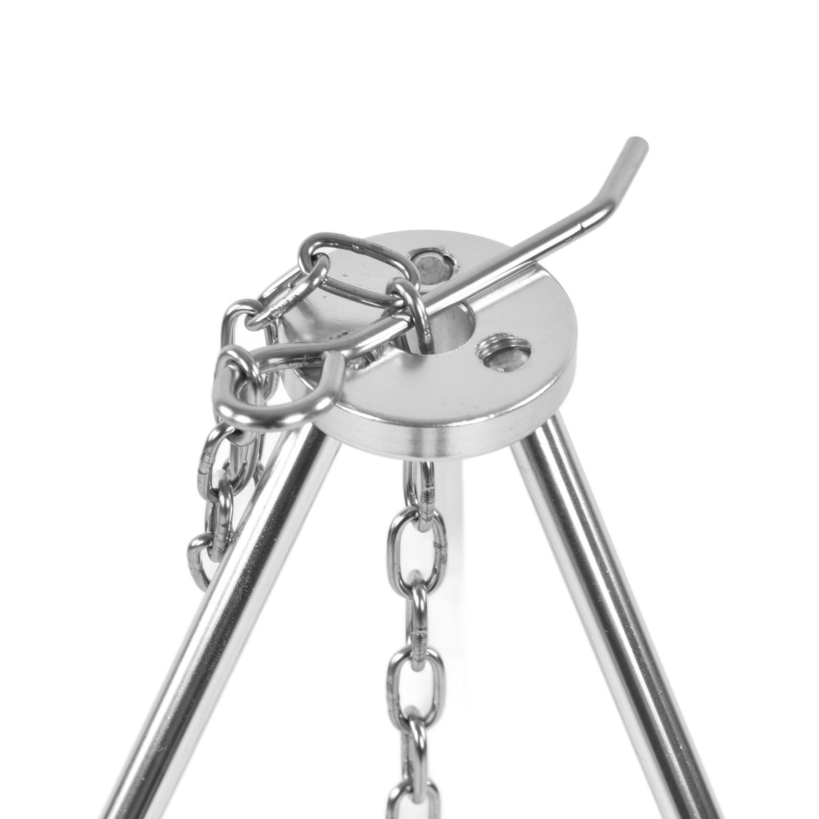 4 Section Campfire Tripod Portable Aluminum Alloy Hanging Pot Tripod for Outdoor view 13