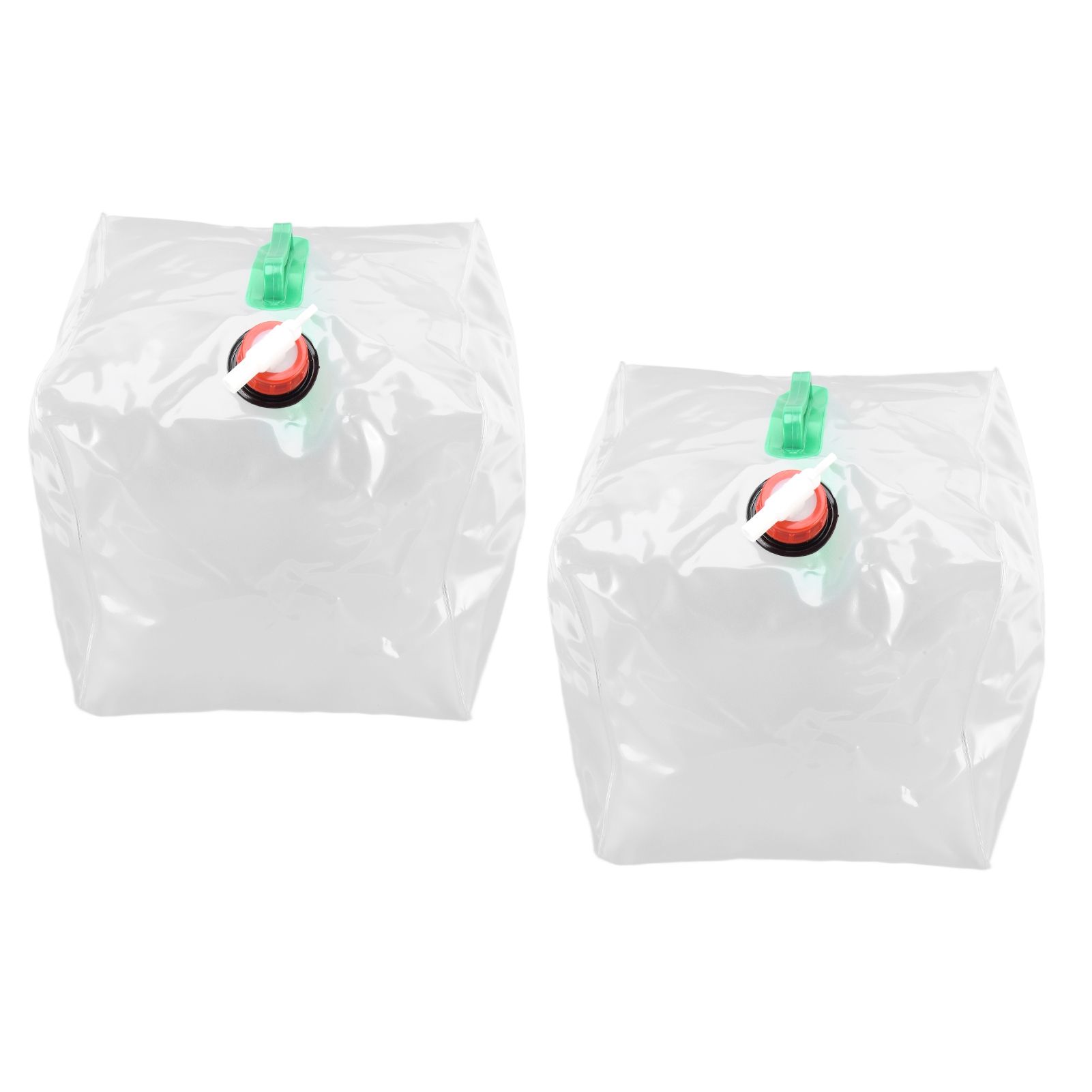2Pcs 20L Folding Water Bucket PVC Portable Transparent Water Container with view 3