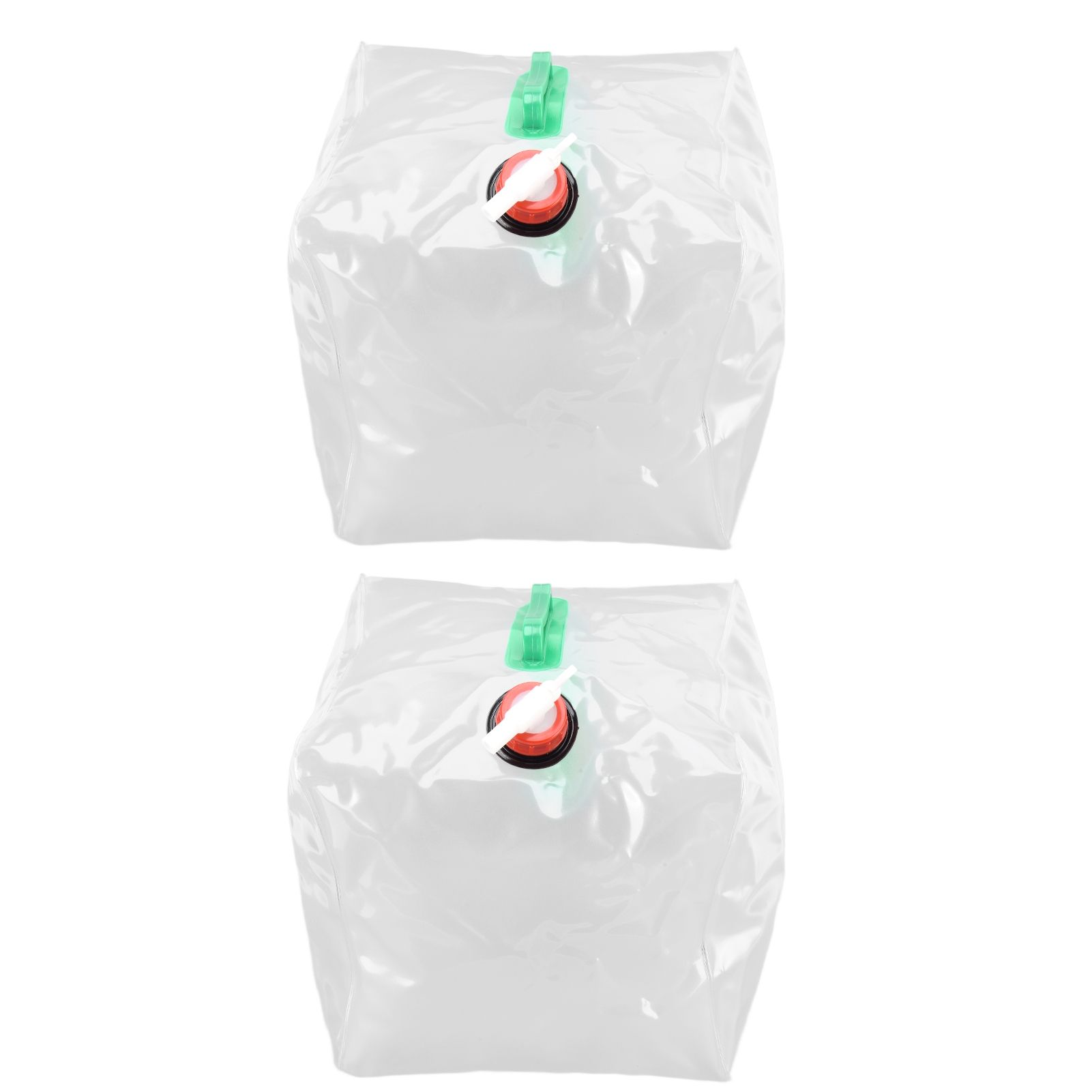 2Pcs 20L Folding Water Bucket PVC Portable Transparent Water Container with view 4