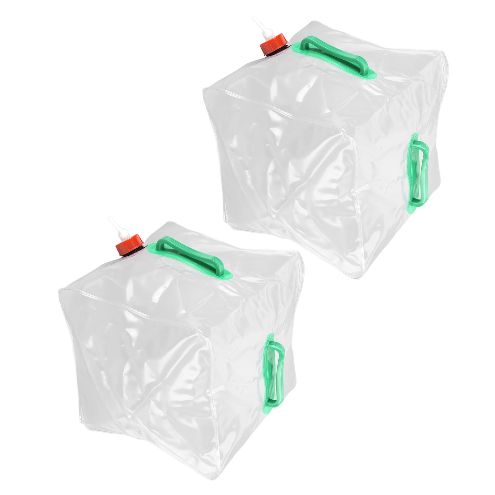 2Pcs 20L Folding Water Bucket PVC Portable Transparent Water Container with view 5