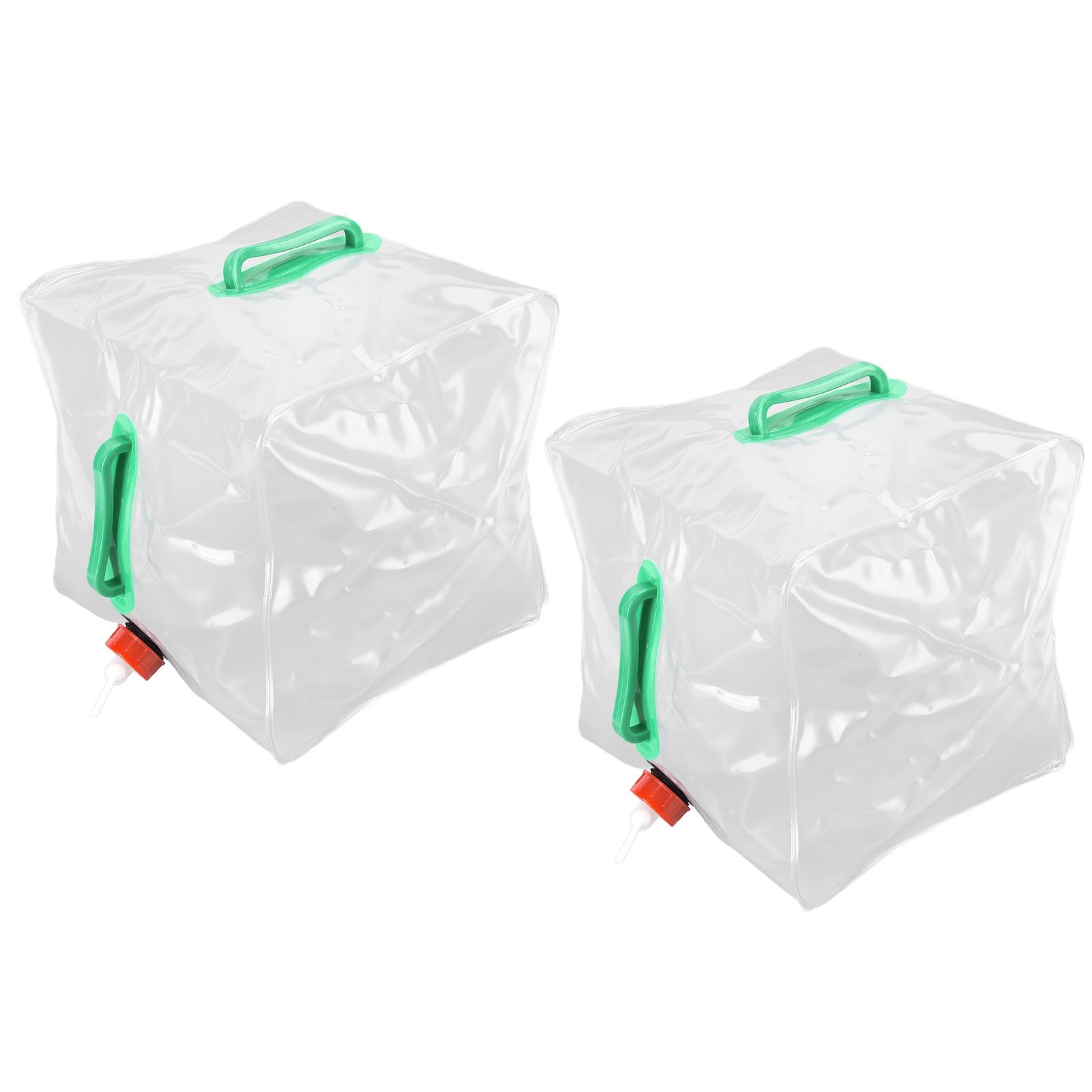 2Pcs 20L Folding Water Bucket PVC Portable Transparent Water Container with view 7