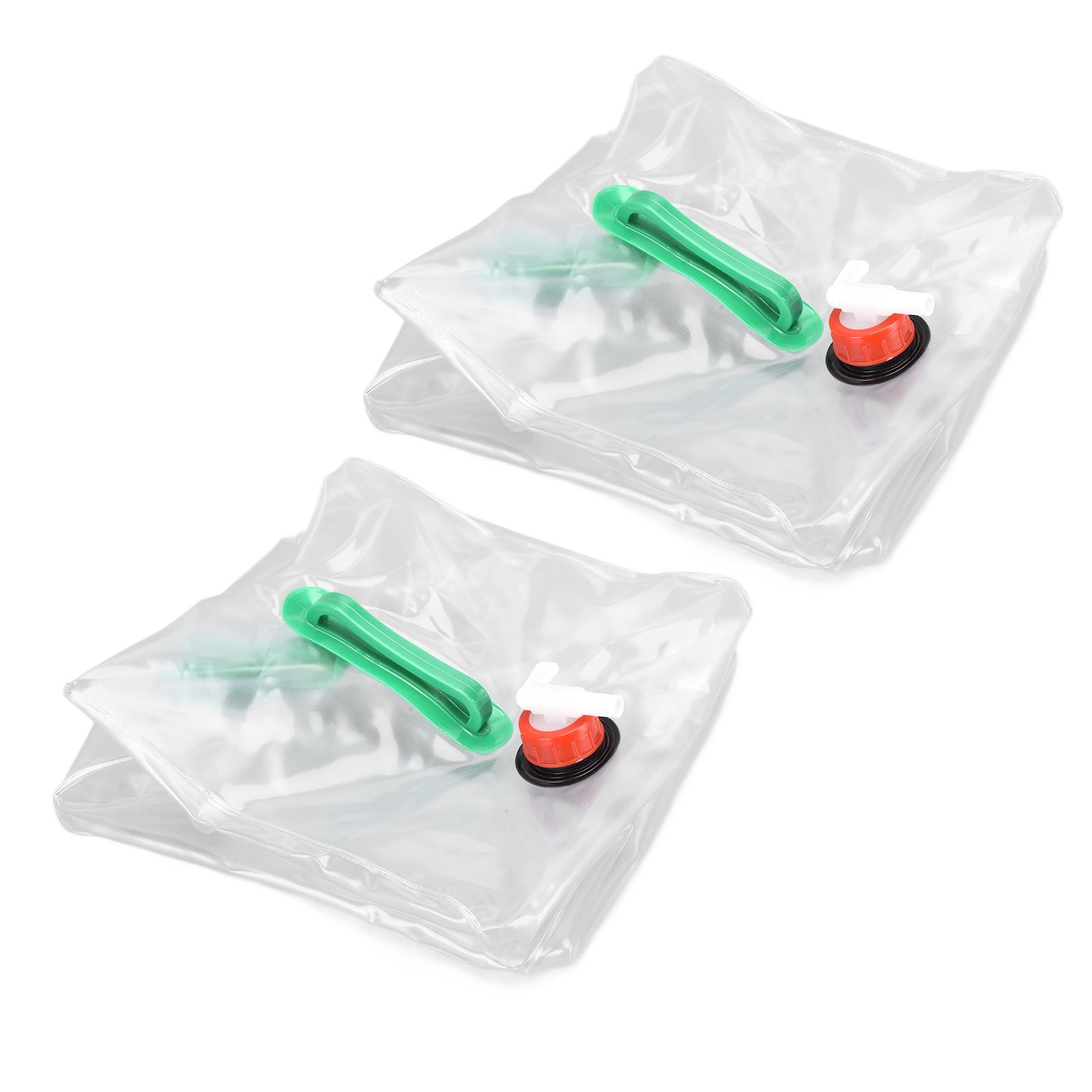 2Pcs 20L Folding Water Bucket PVC Portable Transparent Water Container with view 8