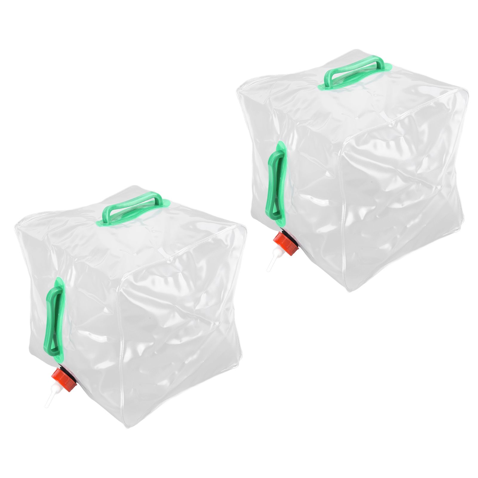 2Pcs 20L Folding Water Bucket PVC Portable Transparent Water Container with view 9