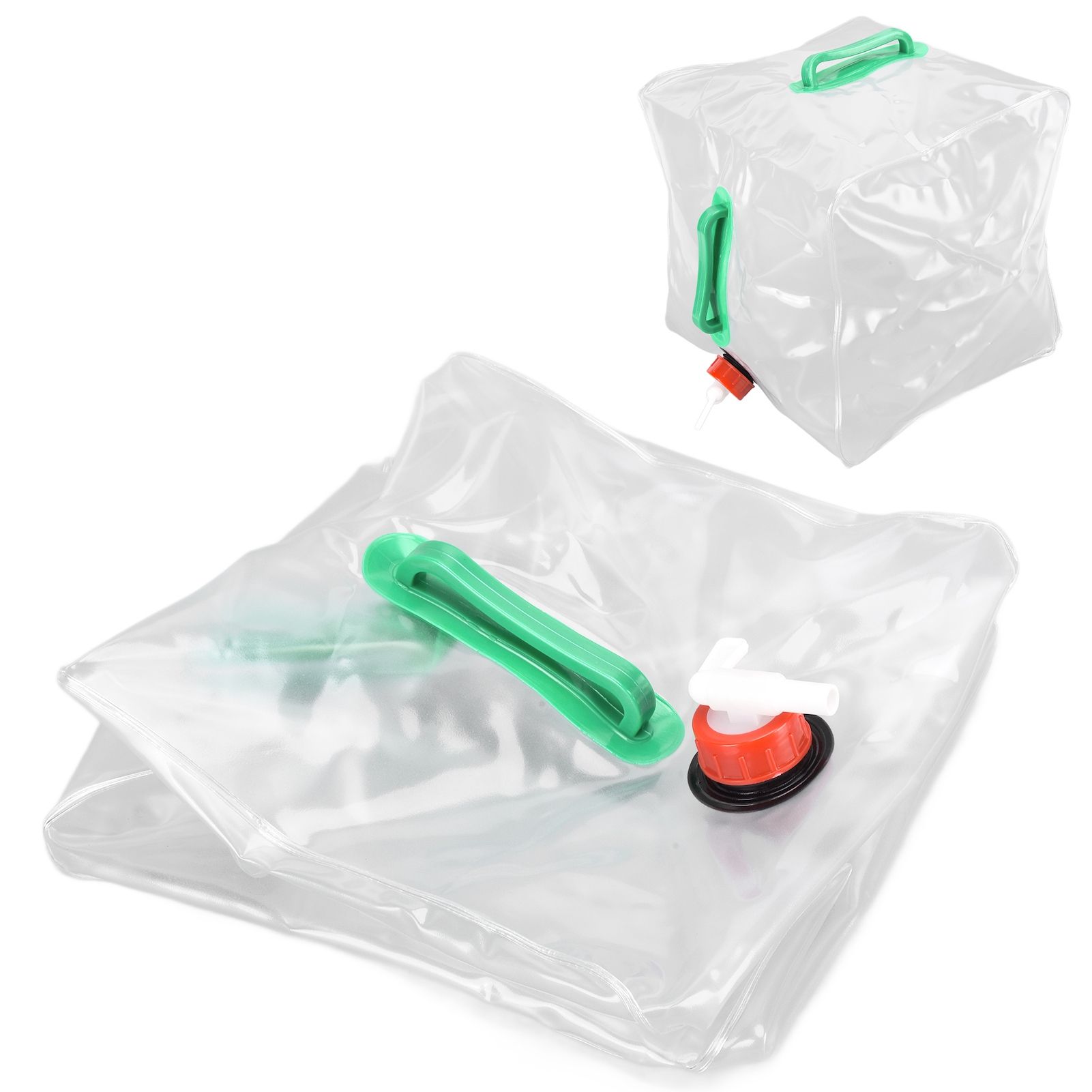 2Pcs 20L Folding Water Bucket PVC Portable Transparent Water Container with view 10