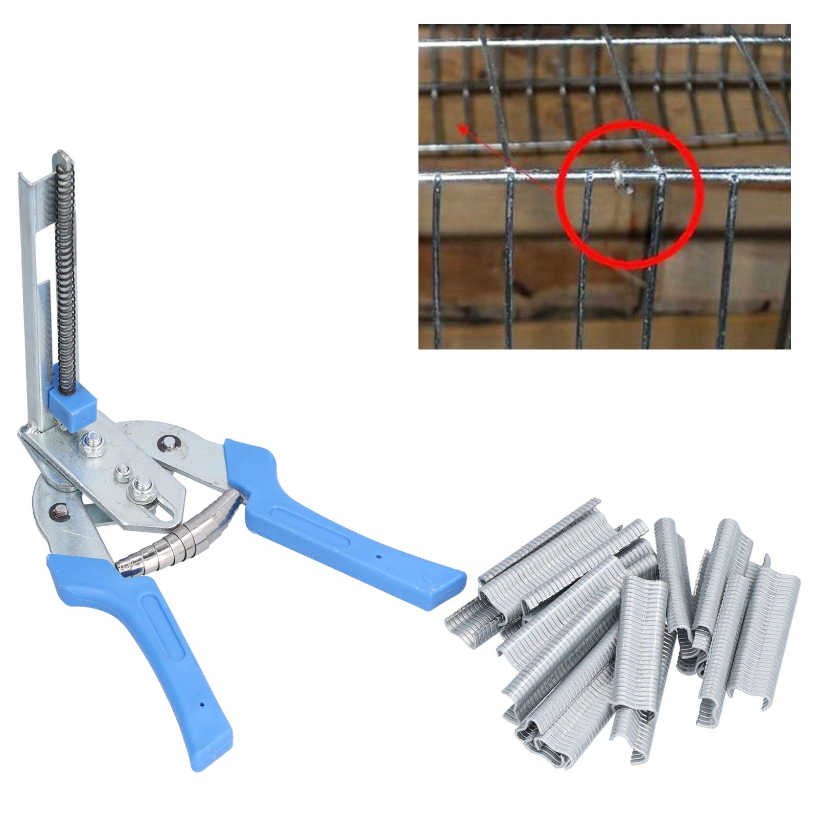 Hog Ring Pliers Kit Semi Automatic Convenient M Nail Pliers for Chicken Cage view 12