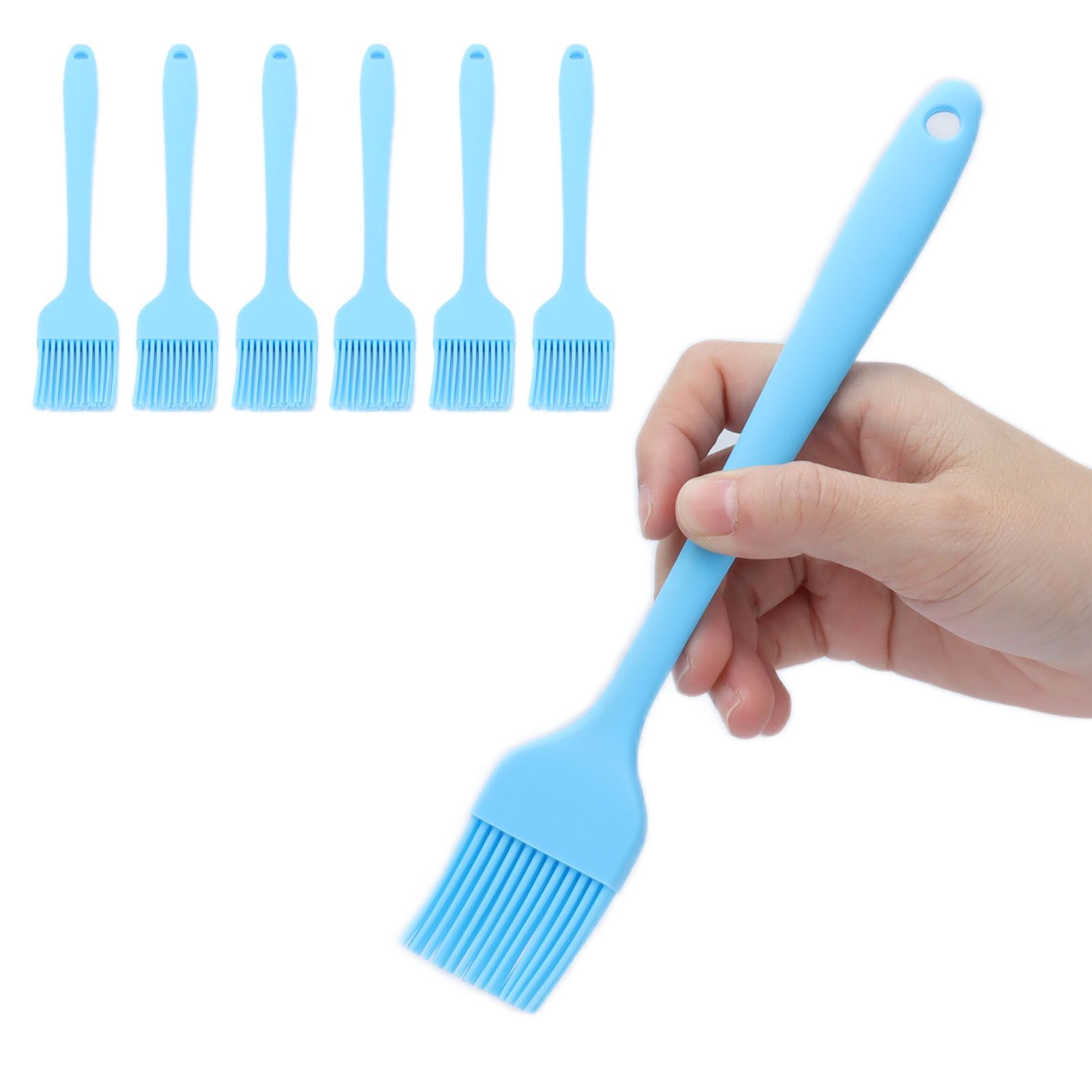 6 Pcs Cooking Brush Silicone Basting Pastry Brushes for BBQ Grill Baking view 10