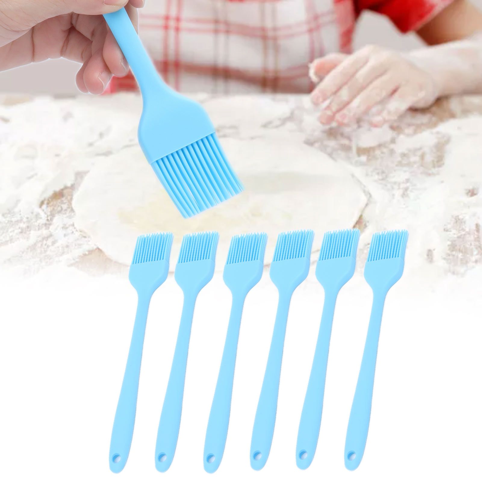 6 Pcs Cooking Brush Silicone Basting Pastry Brushes for BBQ Grill Baking view 12