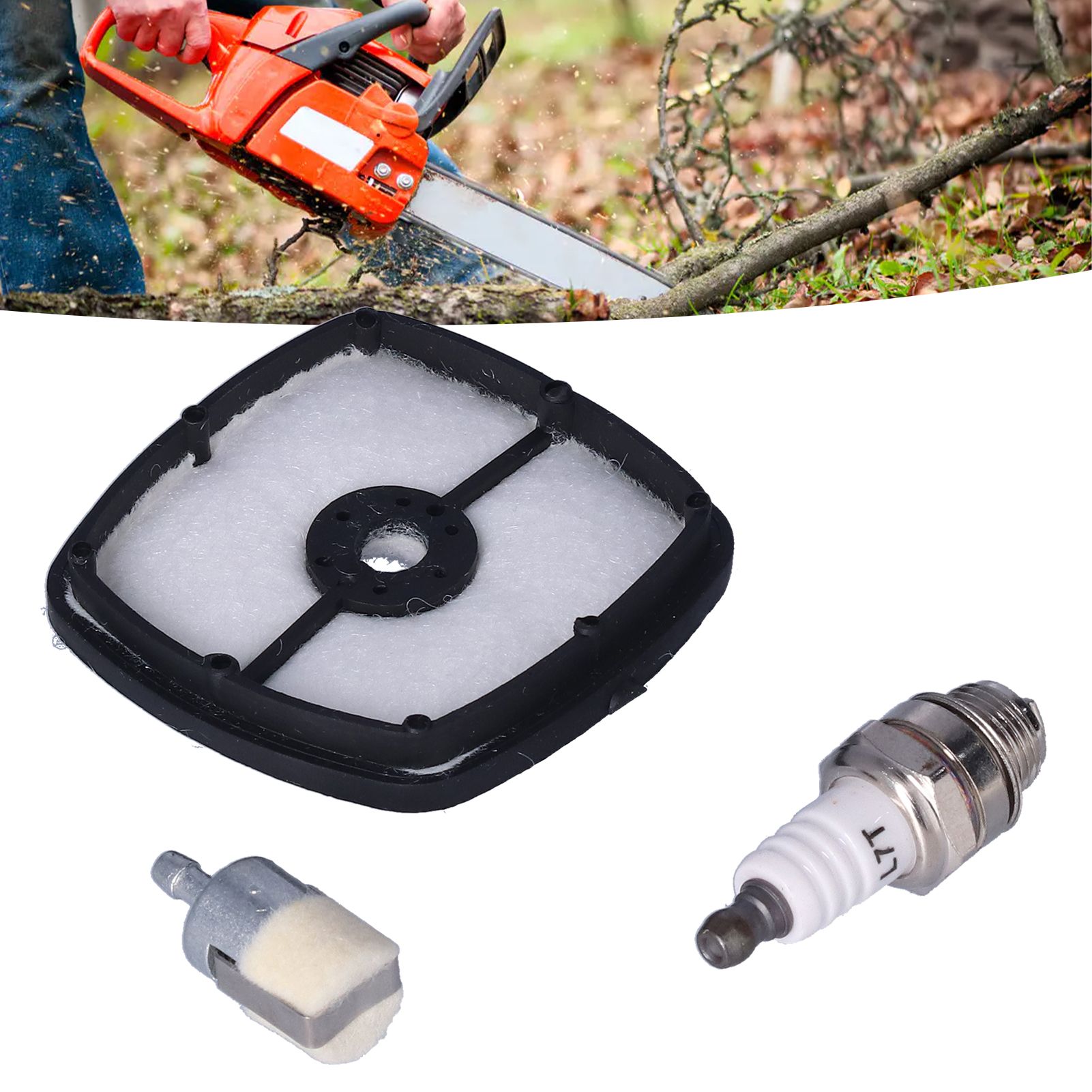 Air Filter Repower Tune Up Kit for SRM210 Oil Filter Spark Plug Kit for Lawn view 11