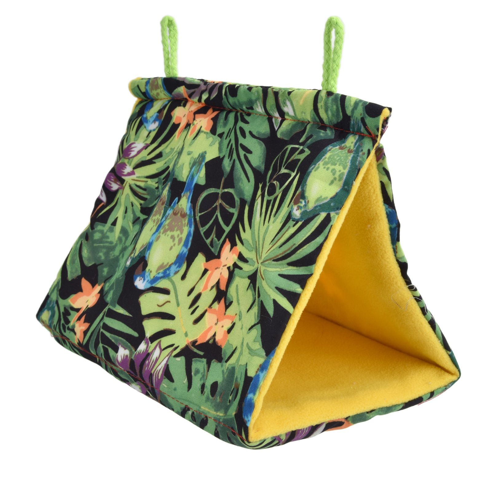Pet Bird Nest Hammock Triangle Shade Bird Nest Hanging Parrot Hut Tent Bird view 3